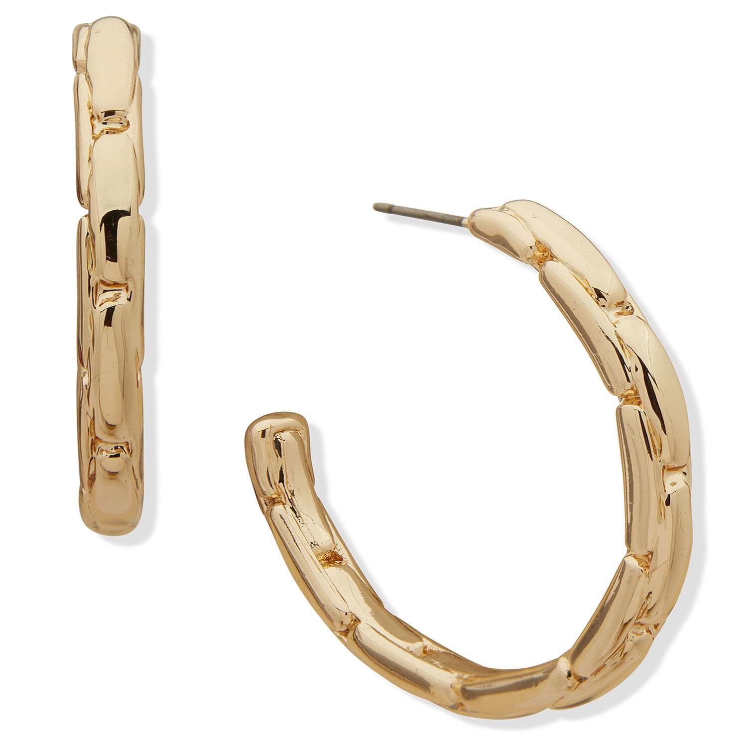 ARGOLLAS METAL ANNE KLEIN DORADO MUJER - 1