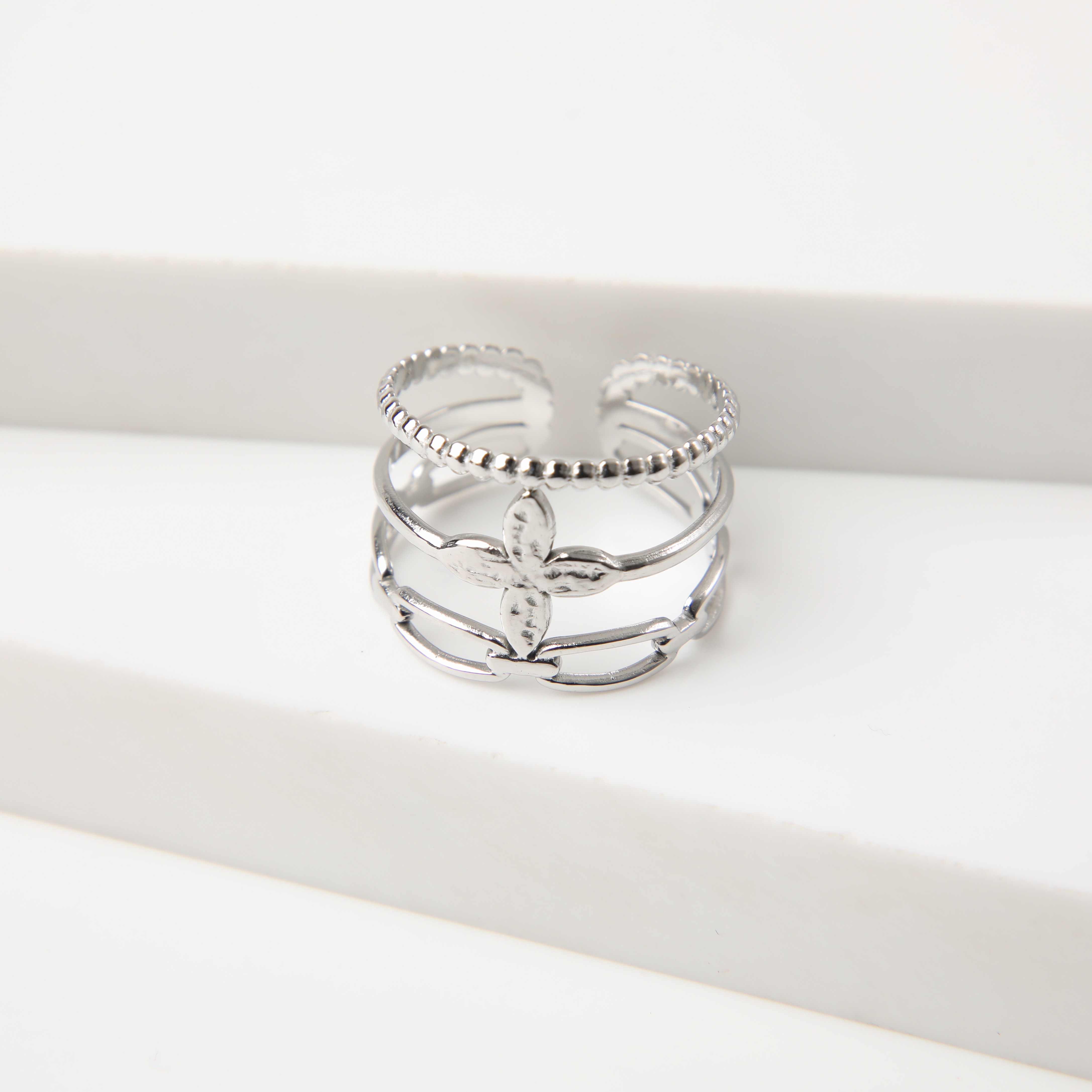 ANILLO 19V69 ITALIA ITALIA DORADO MUJER - 1
