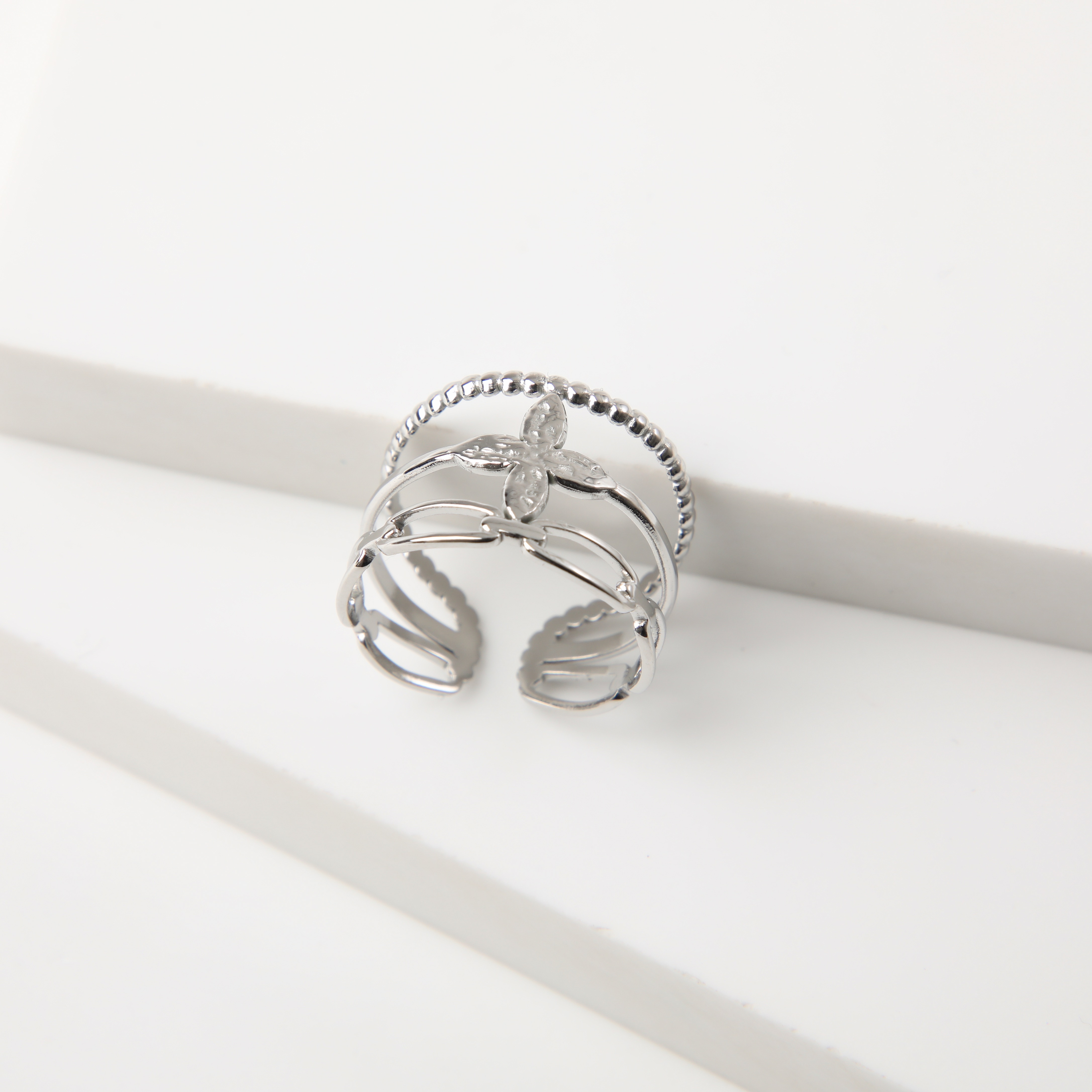 ANILLO 19V69 ITALIA ITALIA DORADO MUJER - 2