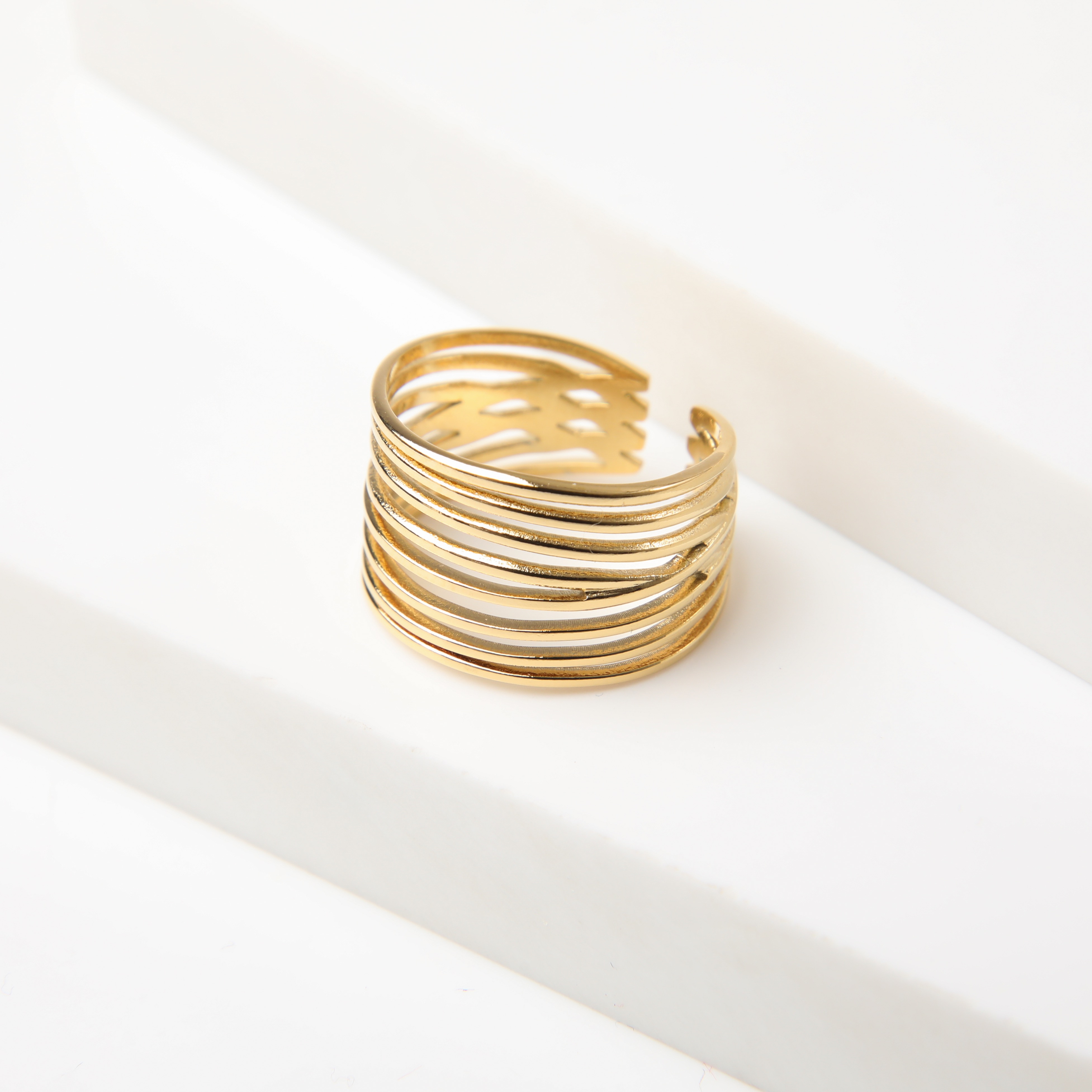 ANILLO 19V69 ITALIA ITALIA DORADO MUJER - 1