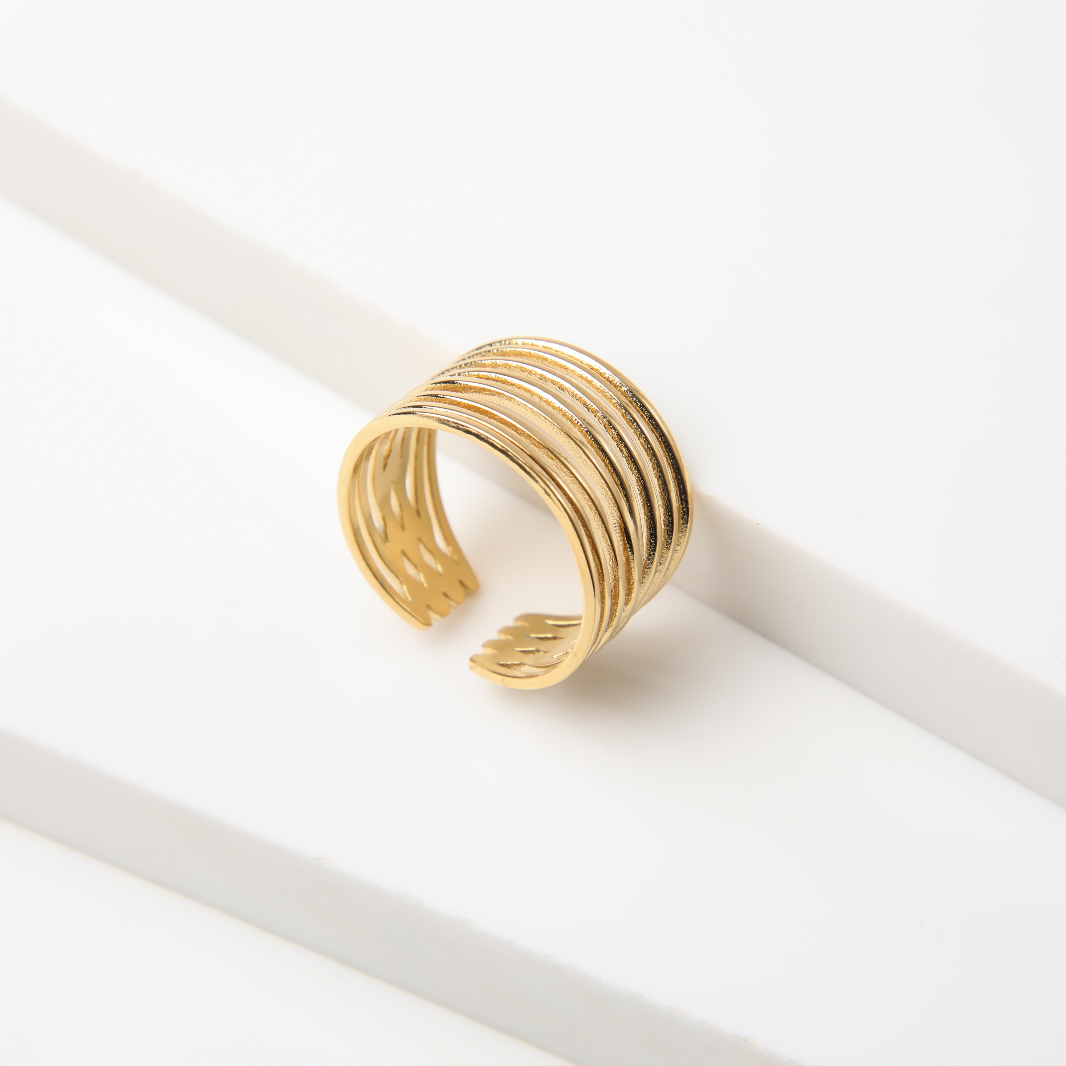 ANILLO 19V69 ITALIA ITALIA DORADO MUJER - 2