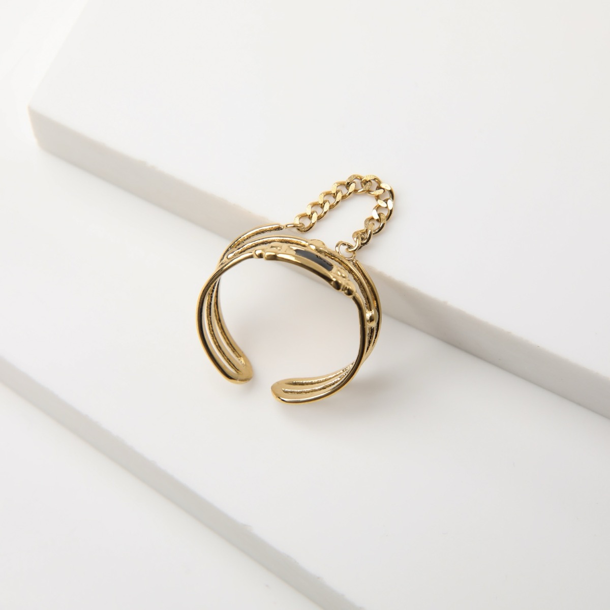 ANILLO 19V69 ITALIA ITALIA DORADO MUJER - 2