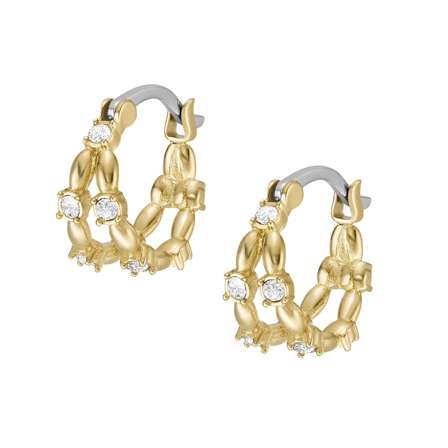 AROS FOSSIL DORADO MUJER - 2