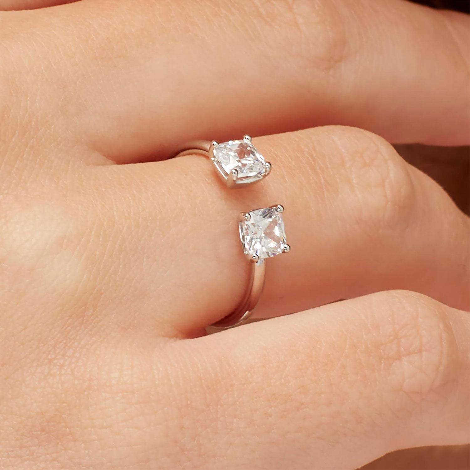 ANILLO PLATA BROSWAY FIW16B CRISTAL MUJER - 2