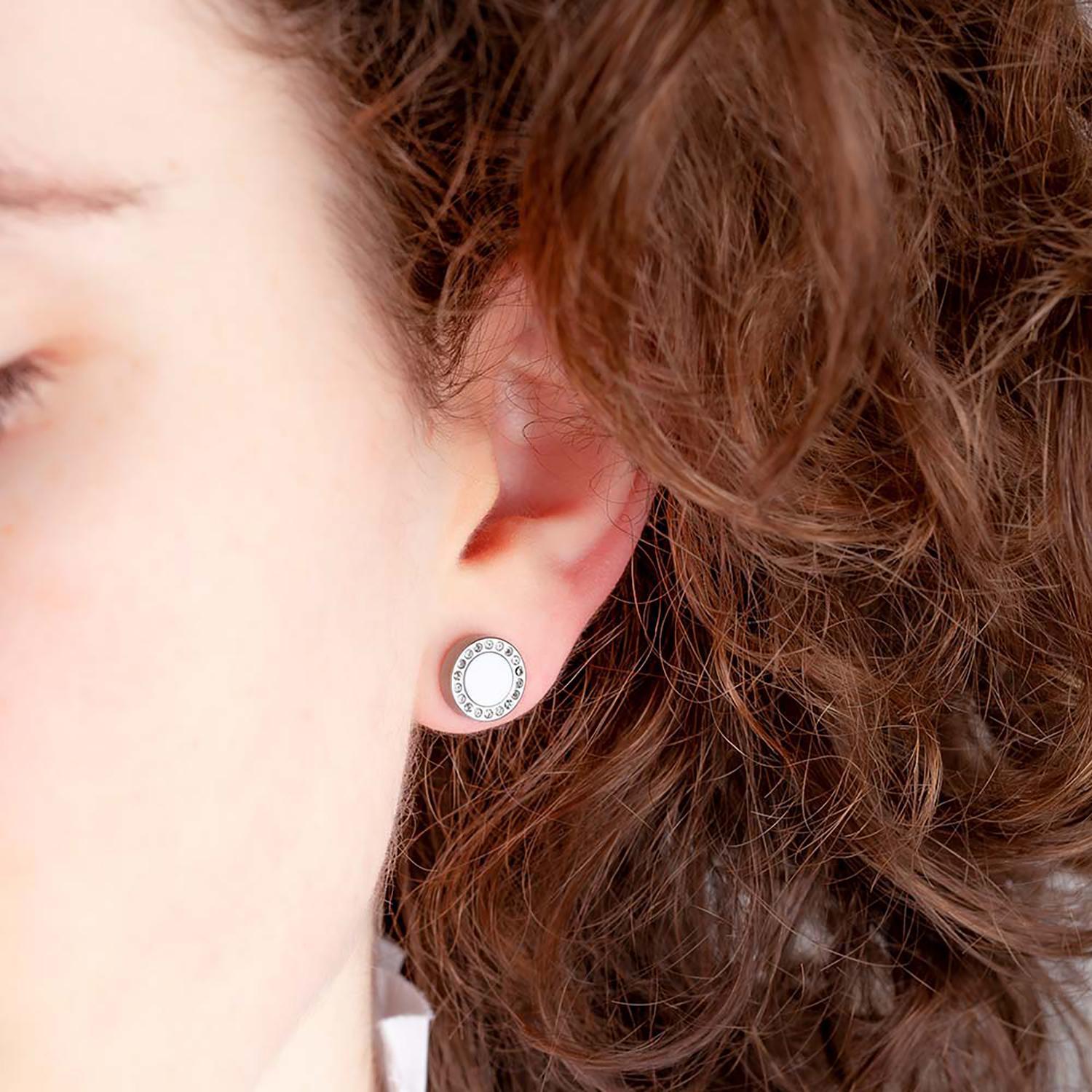 AROS ACERO INOXIDABLE JASON HYDE BLANCO MUJER - 2