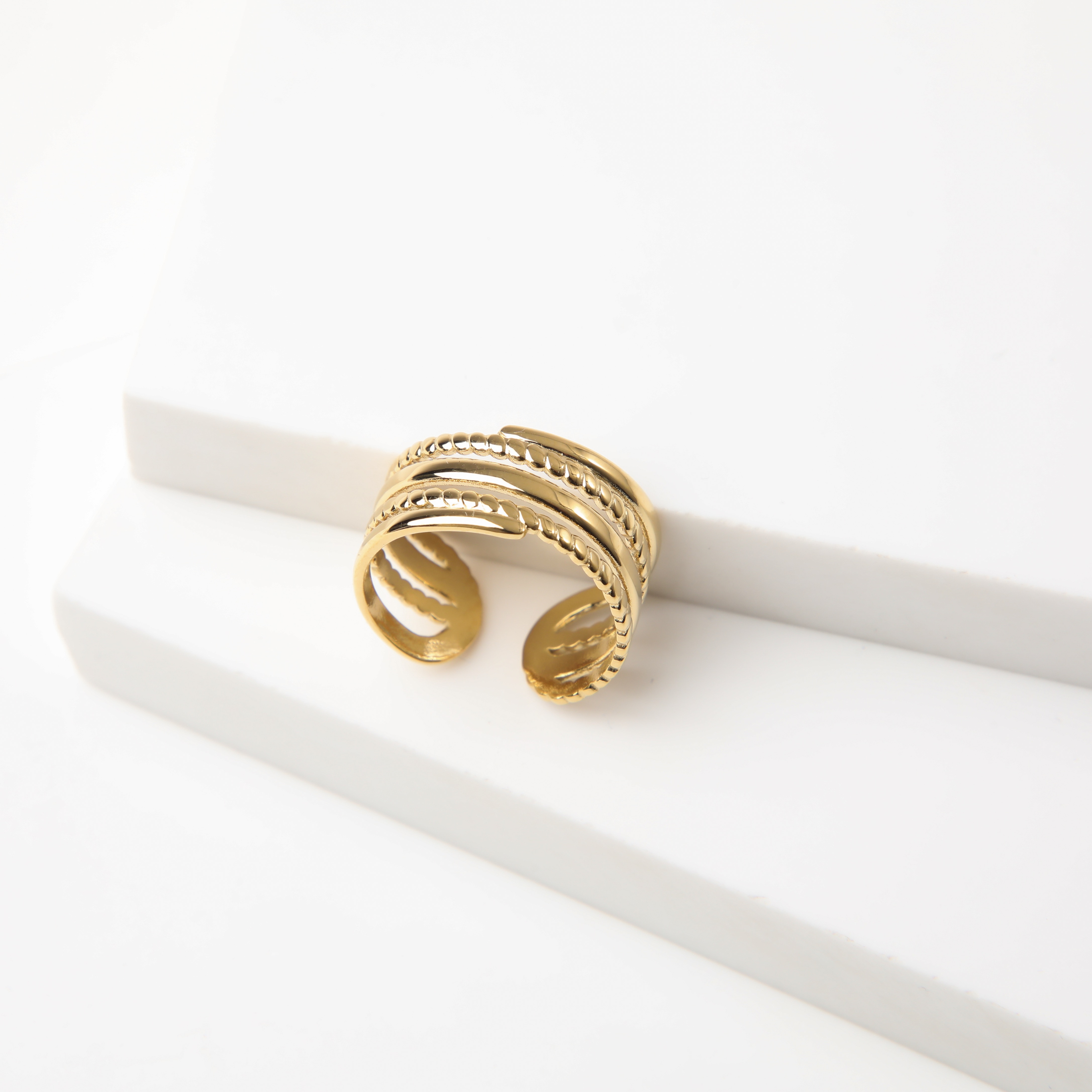 ANILLO 19V69 ITALIA ITALIA DORADO MUJER - 1