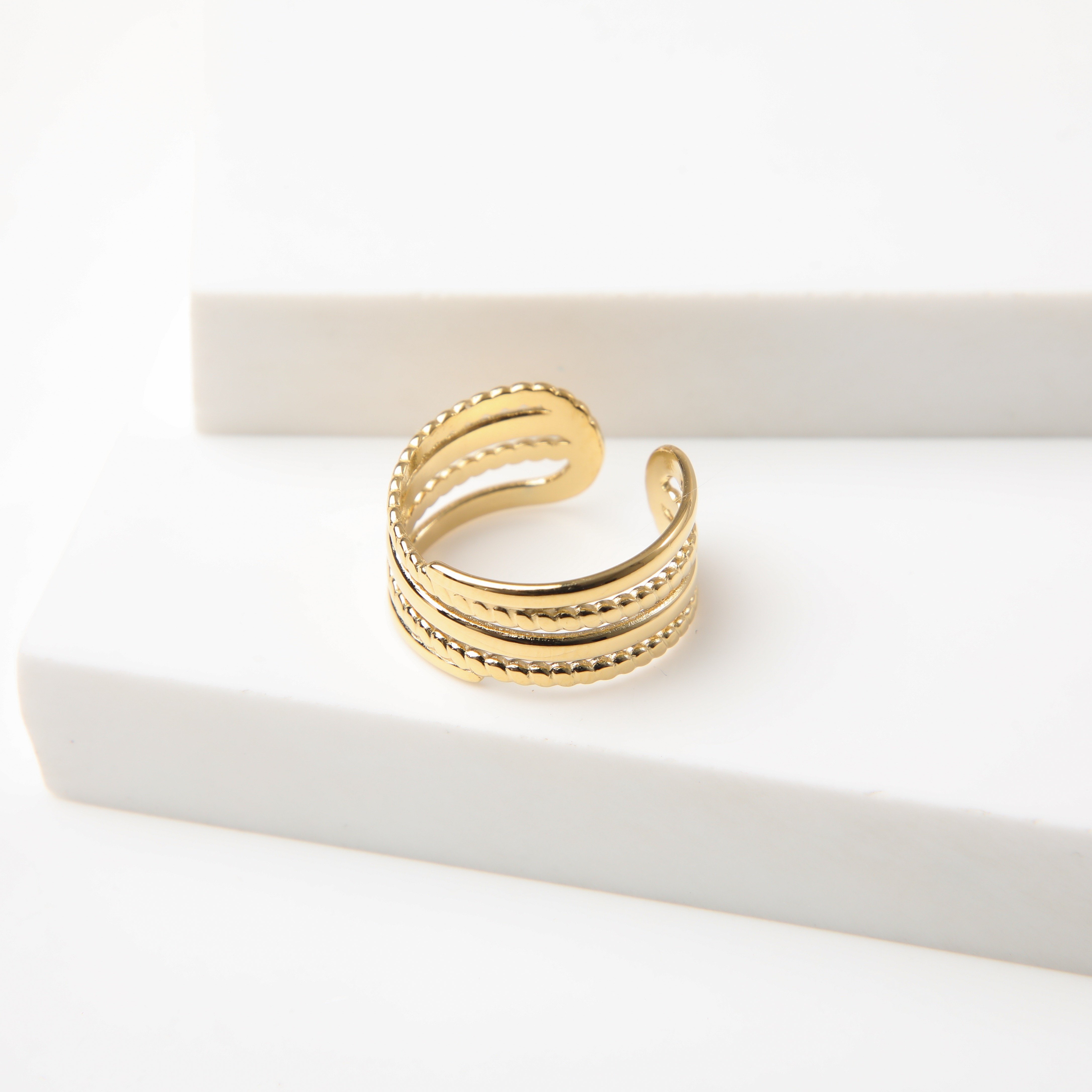 ANILLO 19V69 ITALIA ITALIA DORADO MUJER - 2
