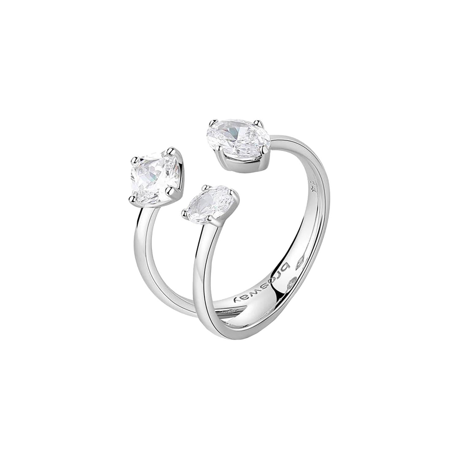 ANILLO PLATA BROSWAY FIW19B CRISTAL MUJER - 1