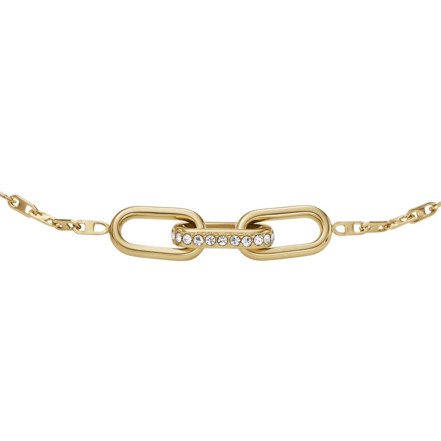 PULSERA FOSSIL DORADO MUJER ACERO - 2