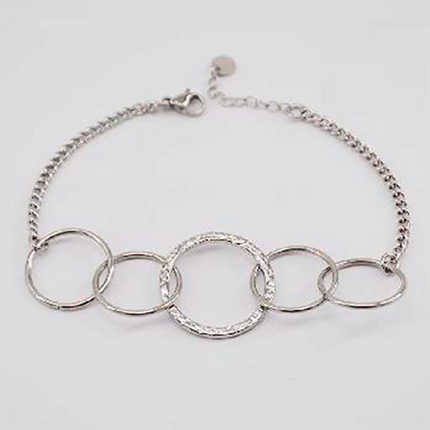 PULSERA 19V69 ITALIA ITALIA PLATEADO MUJER ACERO - 1