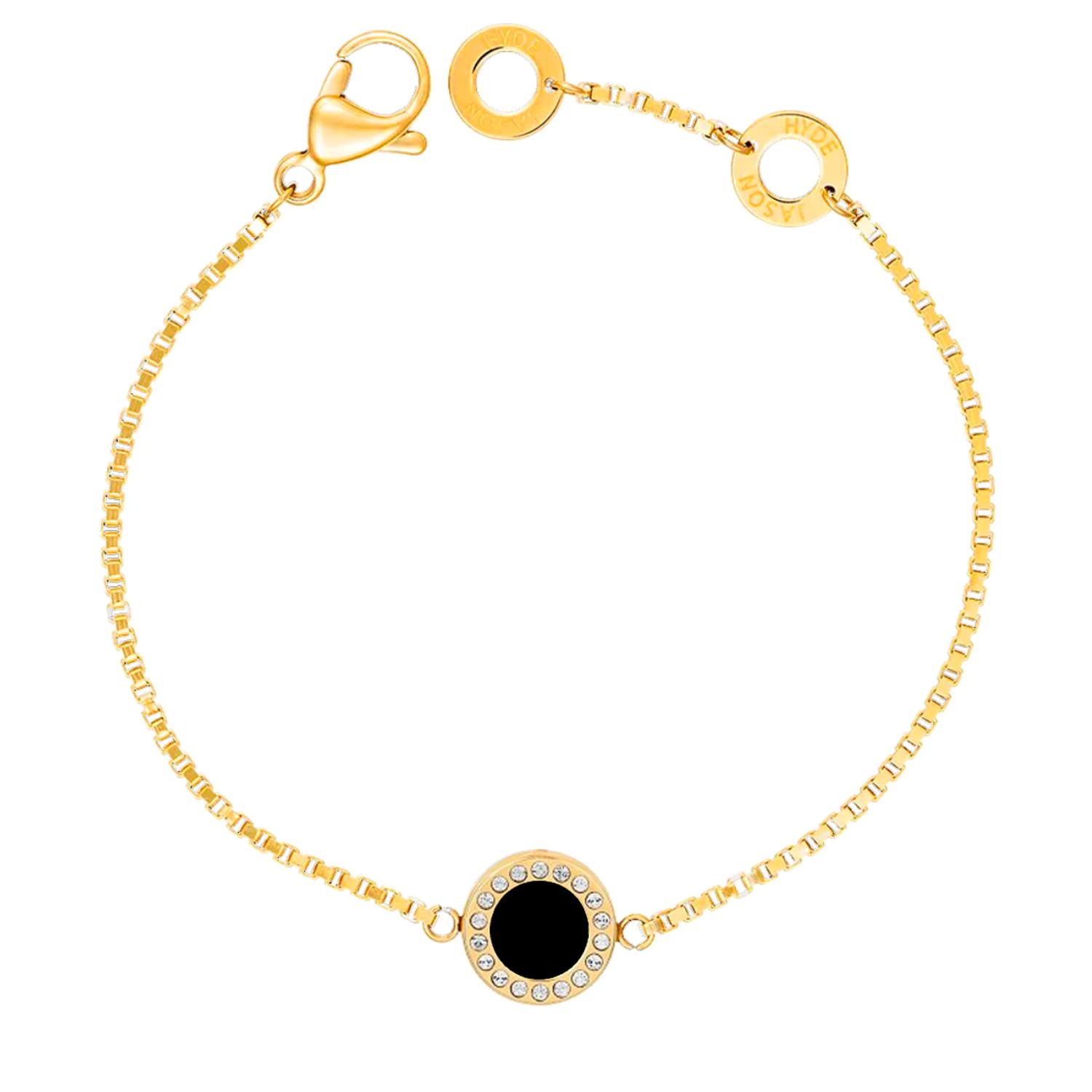 PULSERA JASON HYDE NEGRO MUJER PLATA - 1