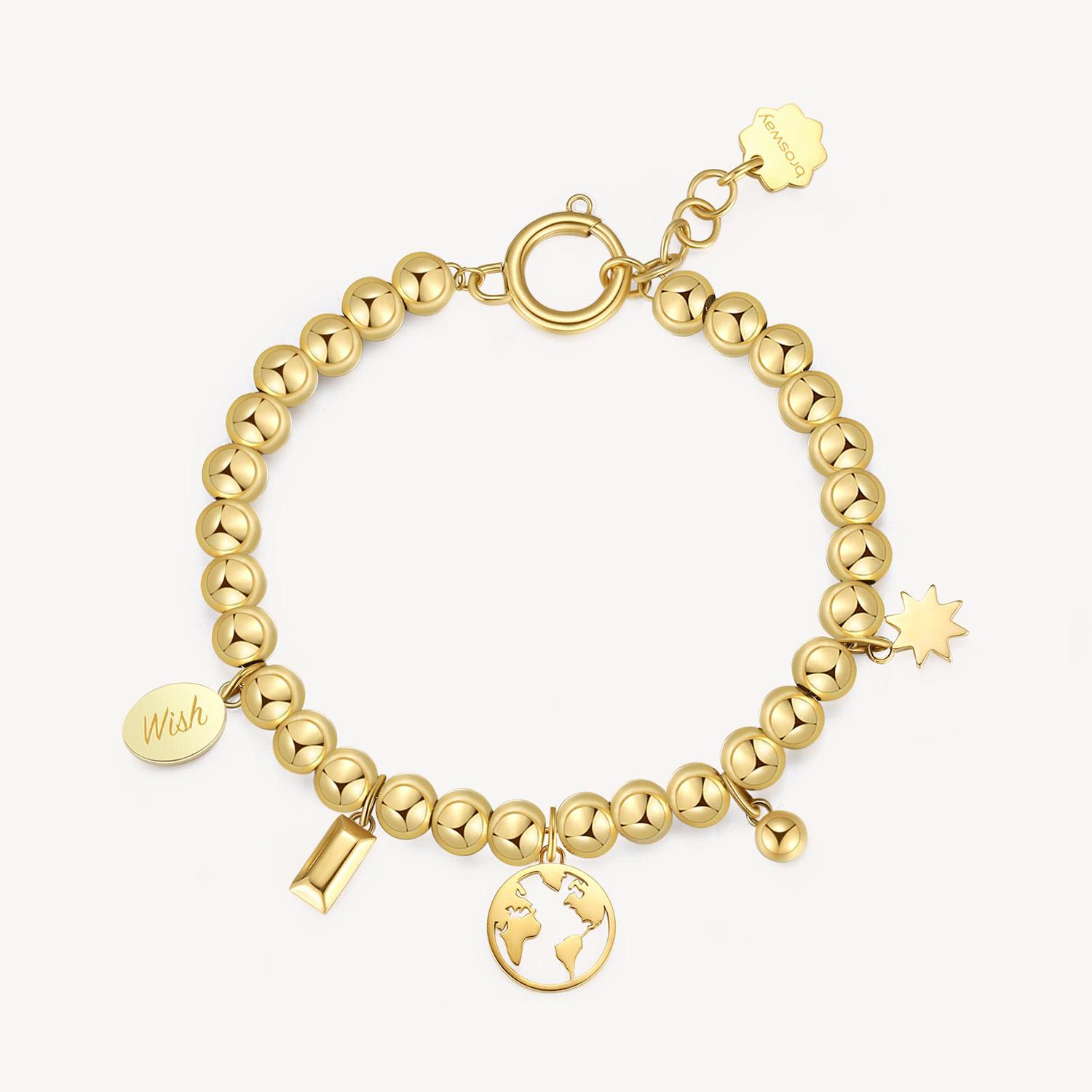 PULSERA BROSWAY DORADO MUJER ACERO - 2