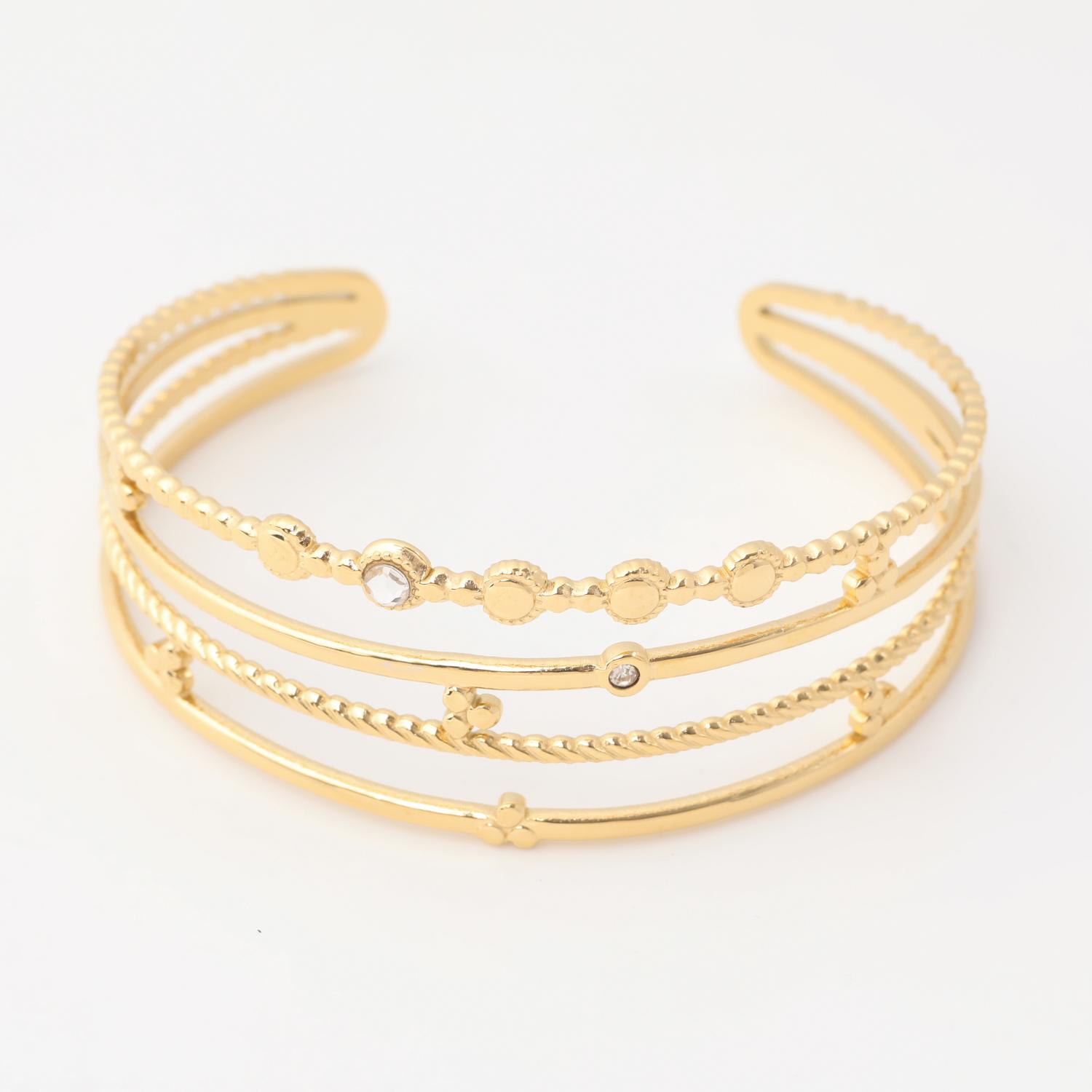 BRAZALETE 19V69 ITALIA ITALIA DORADO MUJER ACERO - 2