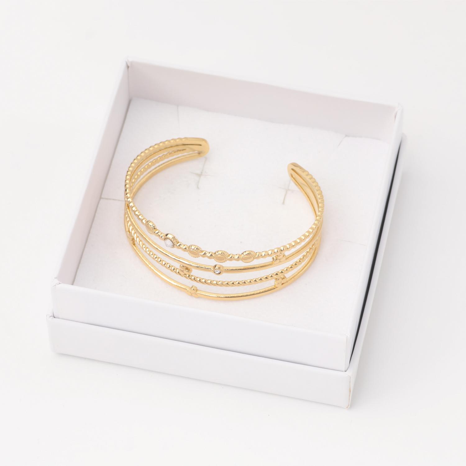 BRAZALETE 19V69 ITALIA ITALIA DORADO MUJER ACERO - 3
