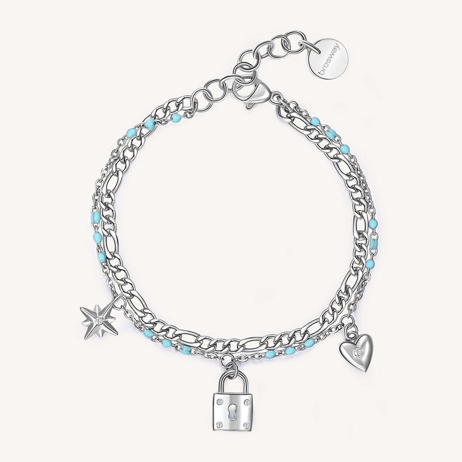 PULSERA BROSWAY PLATEADO MUJER ACERO - 1