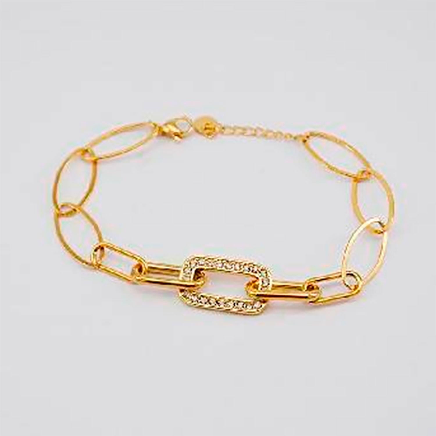 PULSERA 19V69 ITALIA ITALIA DORADO MUJER ACERO - 1