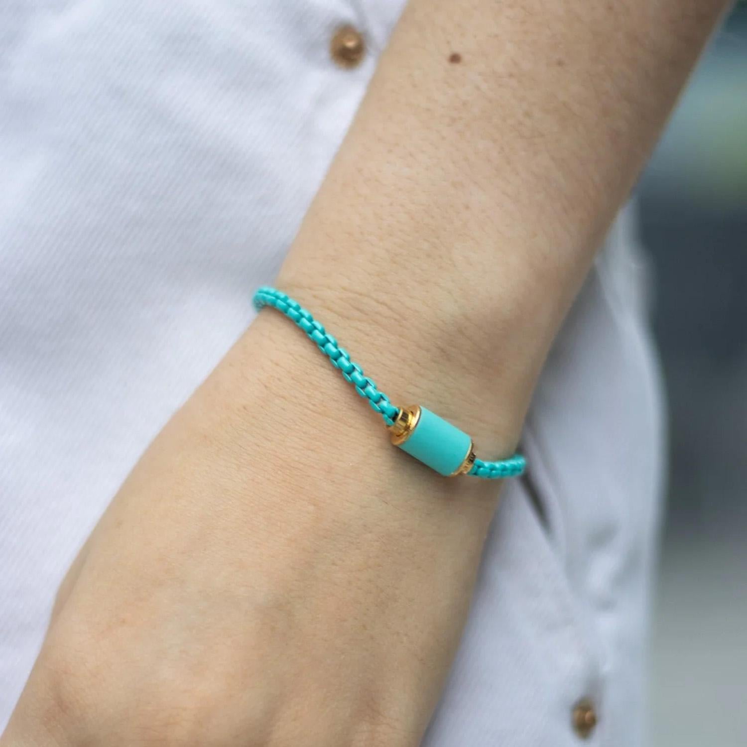 PULSERA JASON HYDE TURQUESA MUJER PLATA - 1