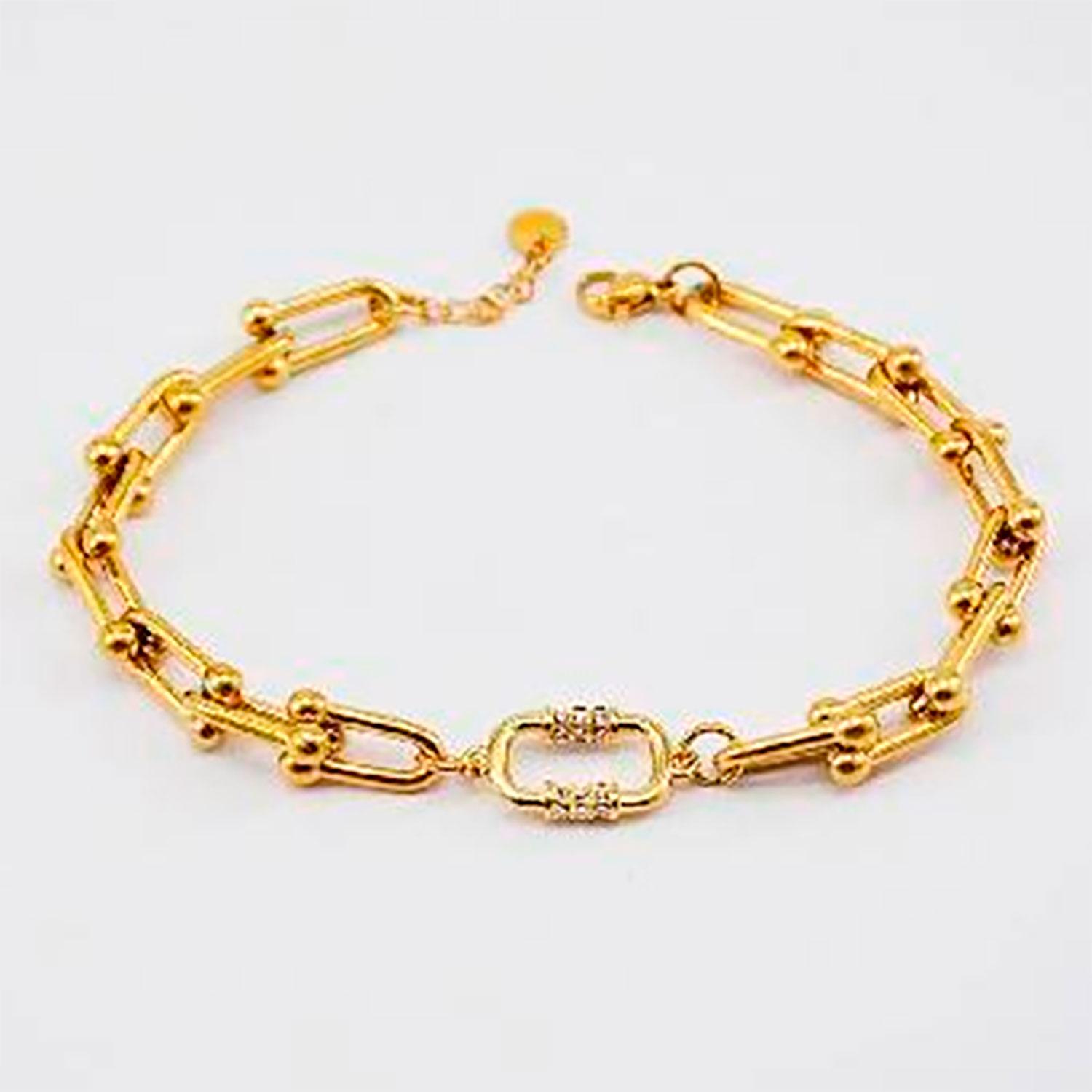 PULSERA 19V69 ITALIA ITALIA DORADO MUJER ACERO - 1