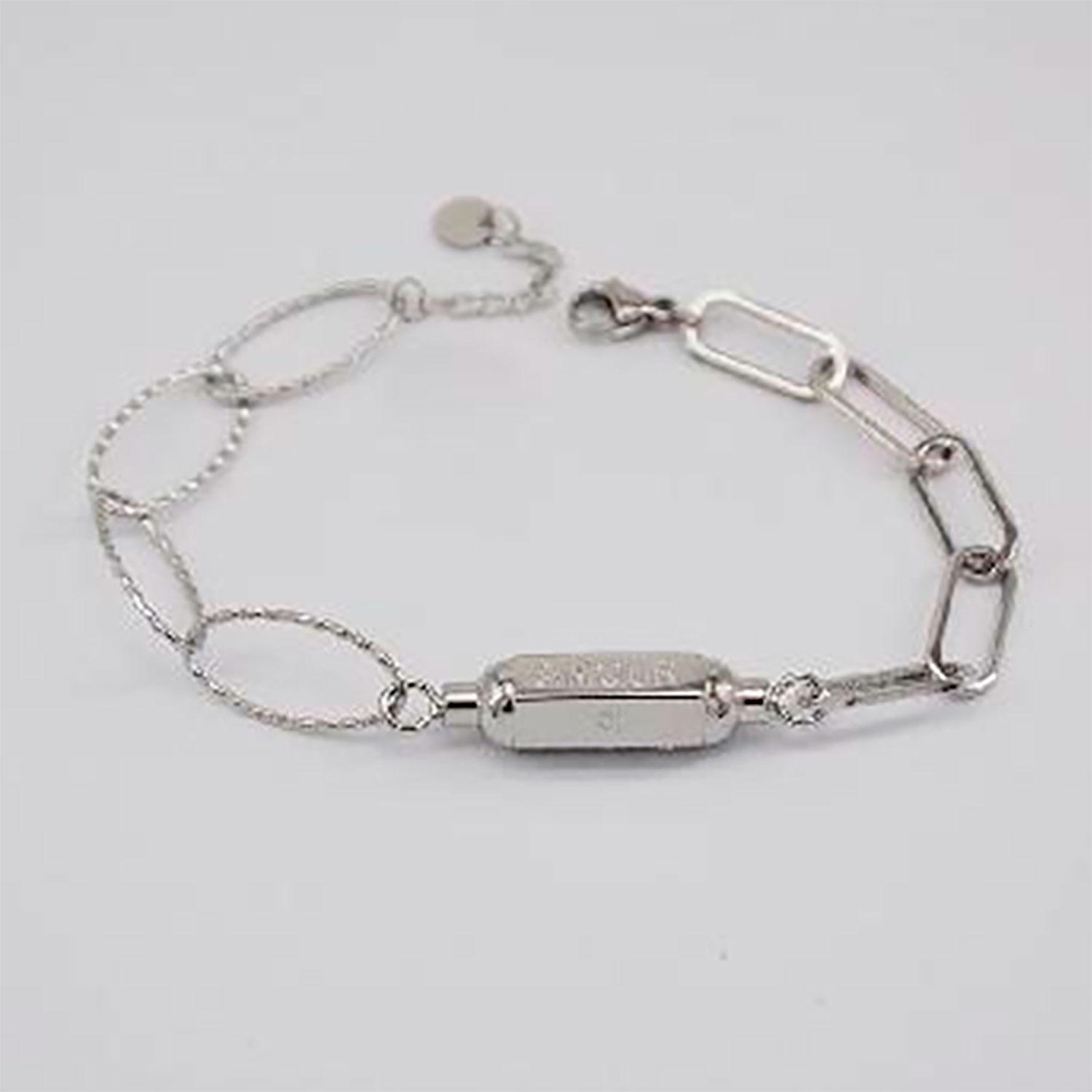 PULSERA 19V69 ITALIA ITALIA PLATEADO MUJER ACERO - 1