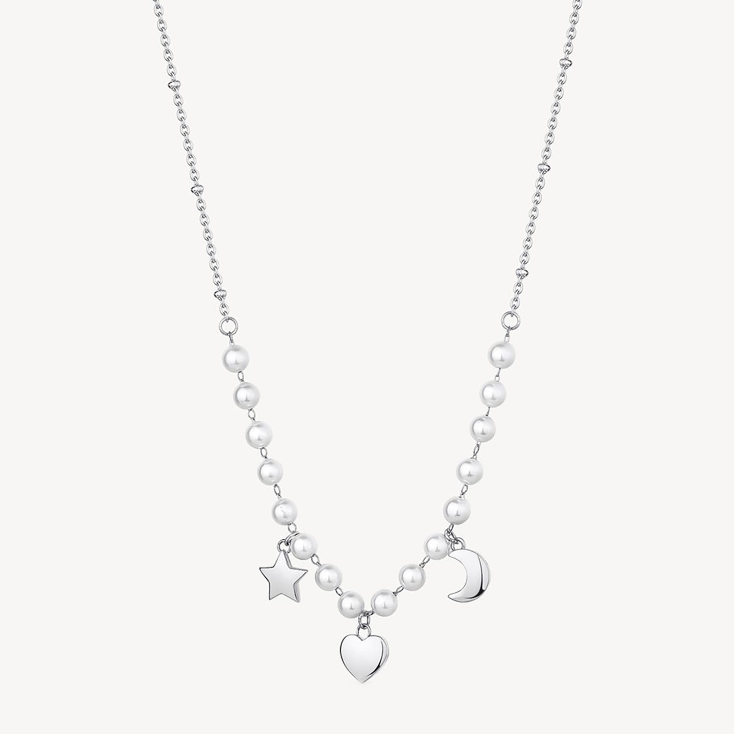 COLLAR BROSWAY ACERO INOXIDABLE BAH79 PLATEADO MUJER - 1