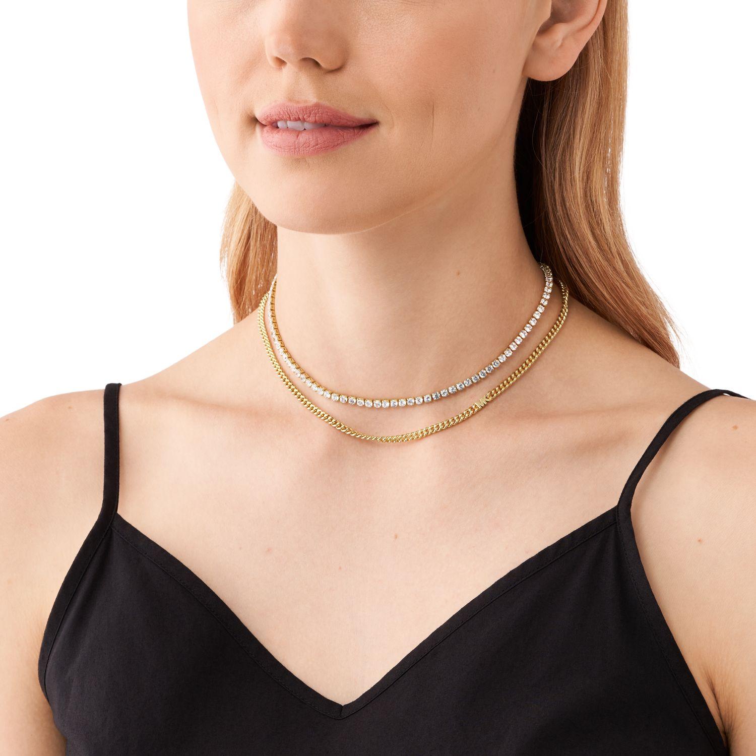 COLLAR DOBLE MICHAEL KORS DORADO MUJER - 3