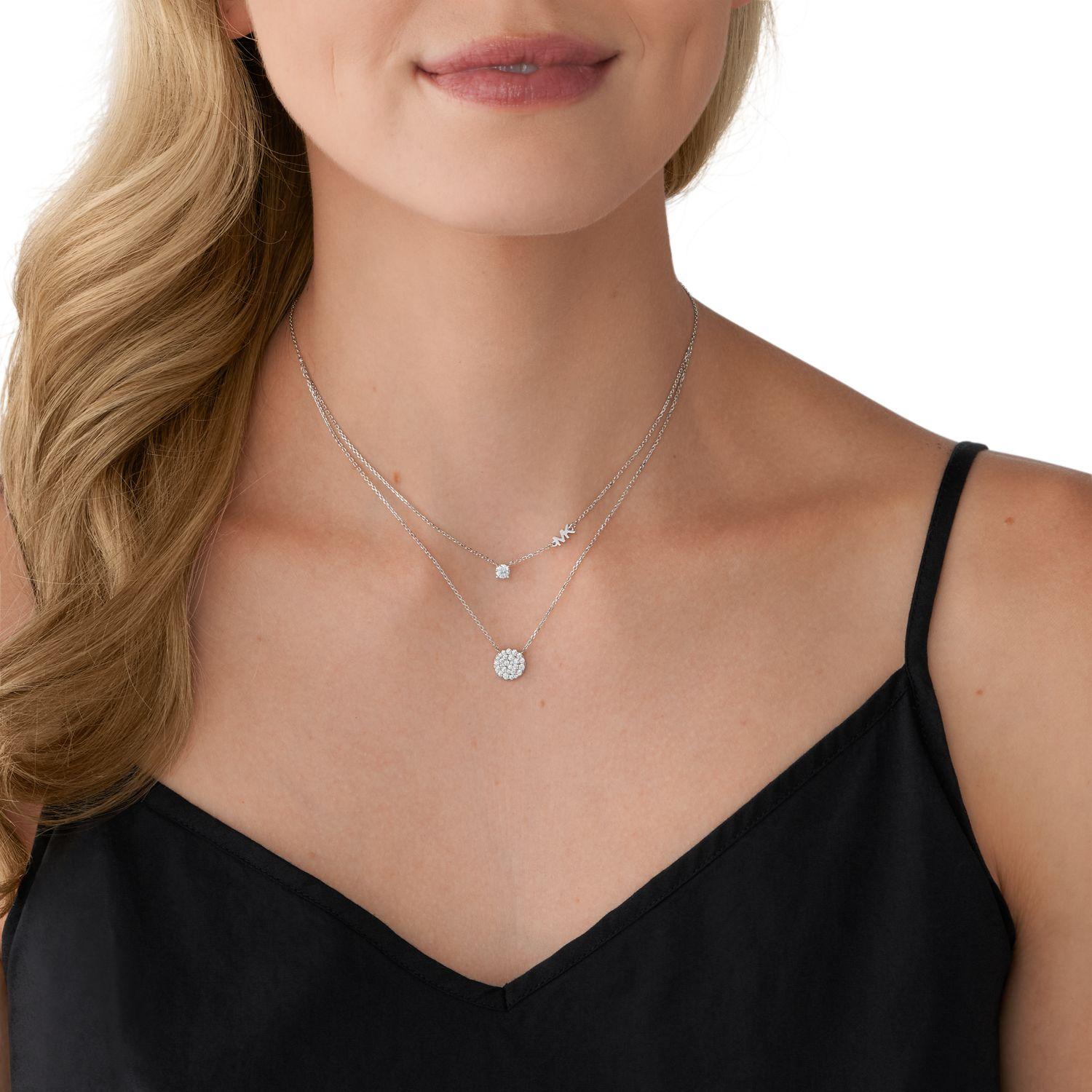 COLLAR DOBLE MICHAEL KORS PLATEADO MUJER - 3