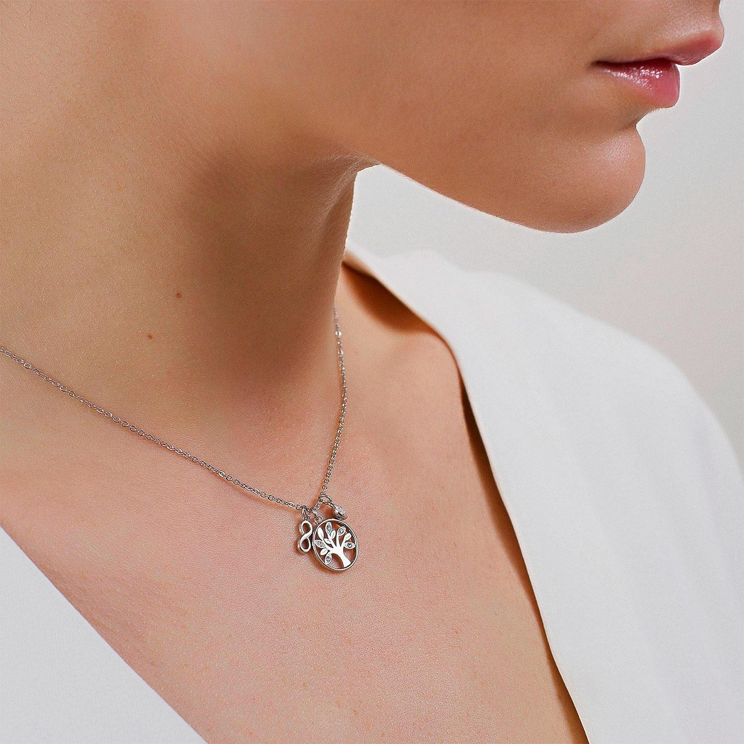 COLLAR BROSWAY ACERO INOXIDABLE BHKL01 PLATEADO MUJER - 2