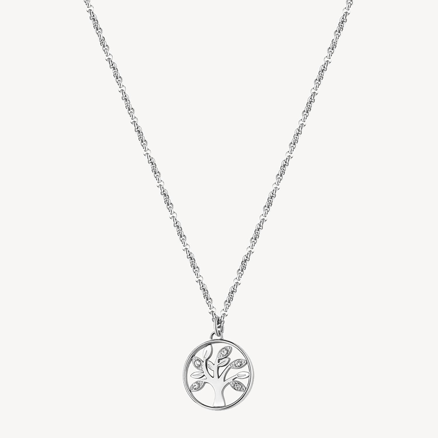 COLLAR BROSWAY ACERO INOXIDABLE BHKN093 PLATEADO MUJER - 1