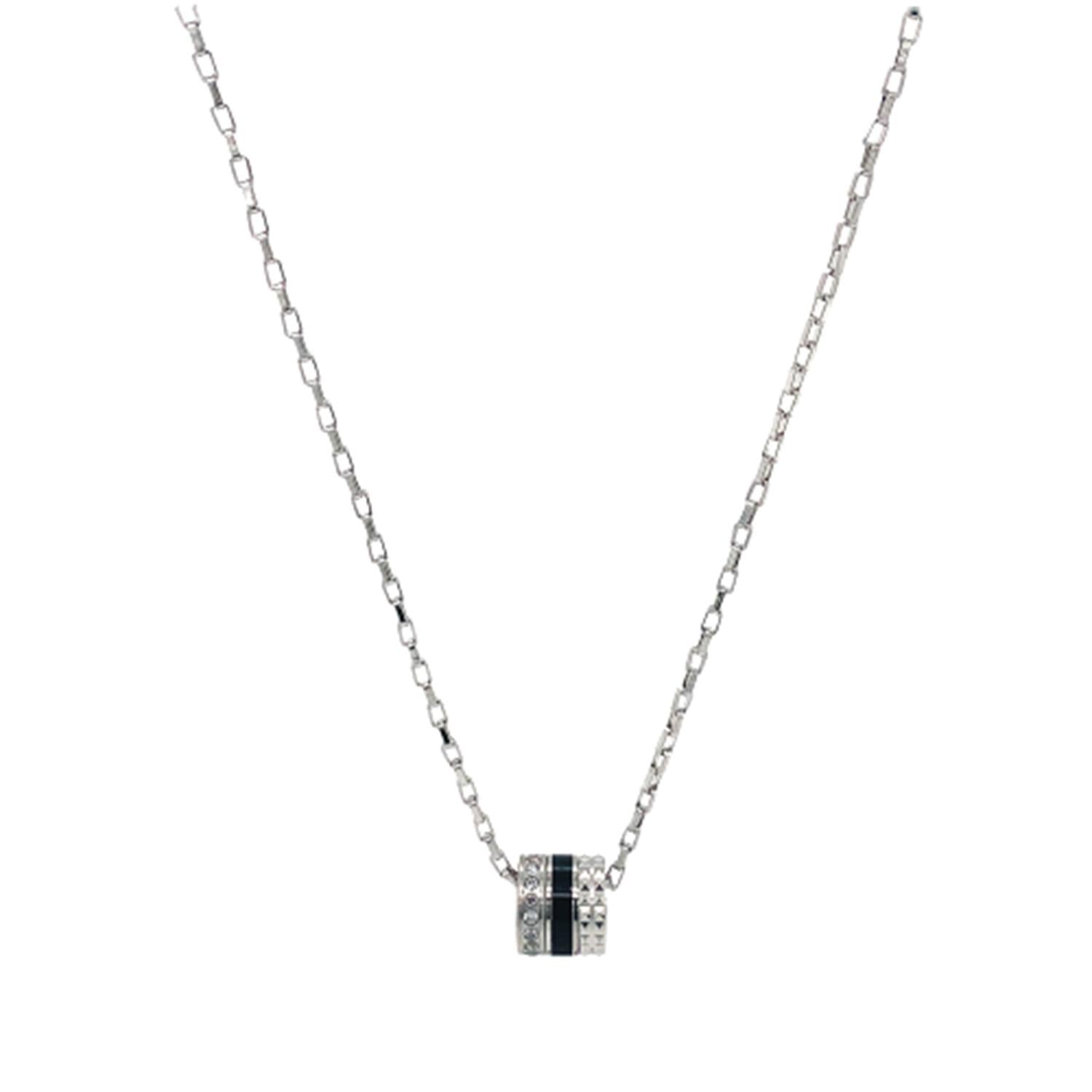 COLLAR JASON HYDE PLATA NEGRO MUJER - 1