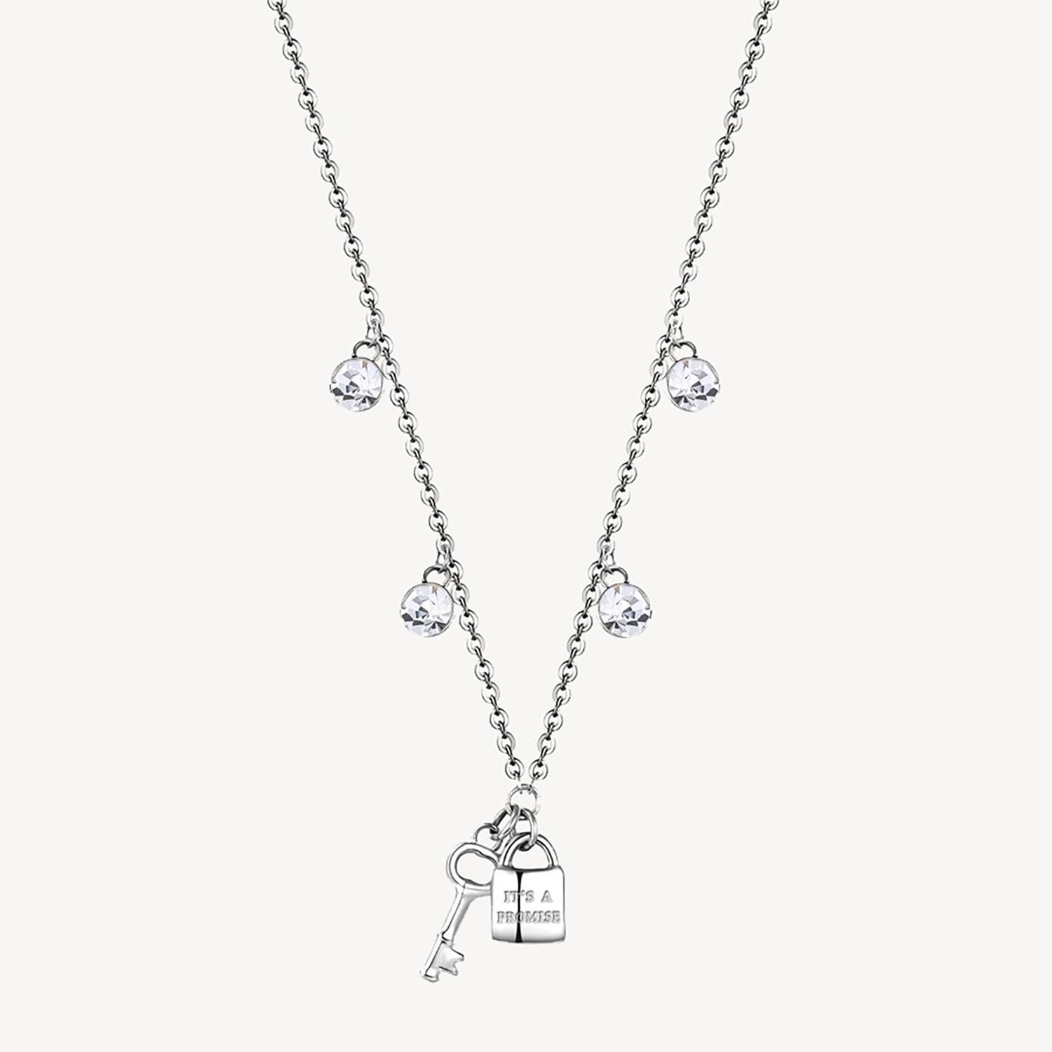 COLLAR BROSWAY ACERO INOXIDABLE BHKL11 PLATEADO MUJER - 1