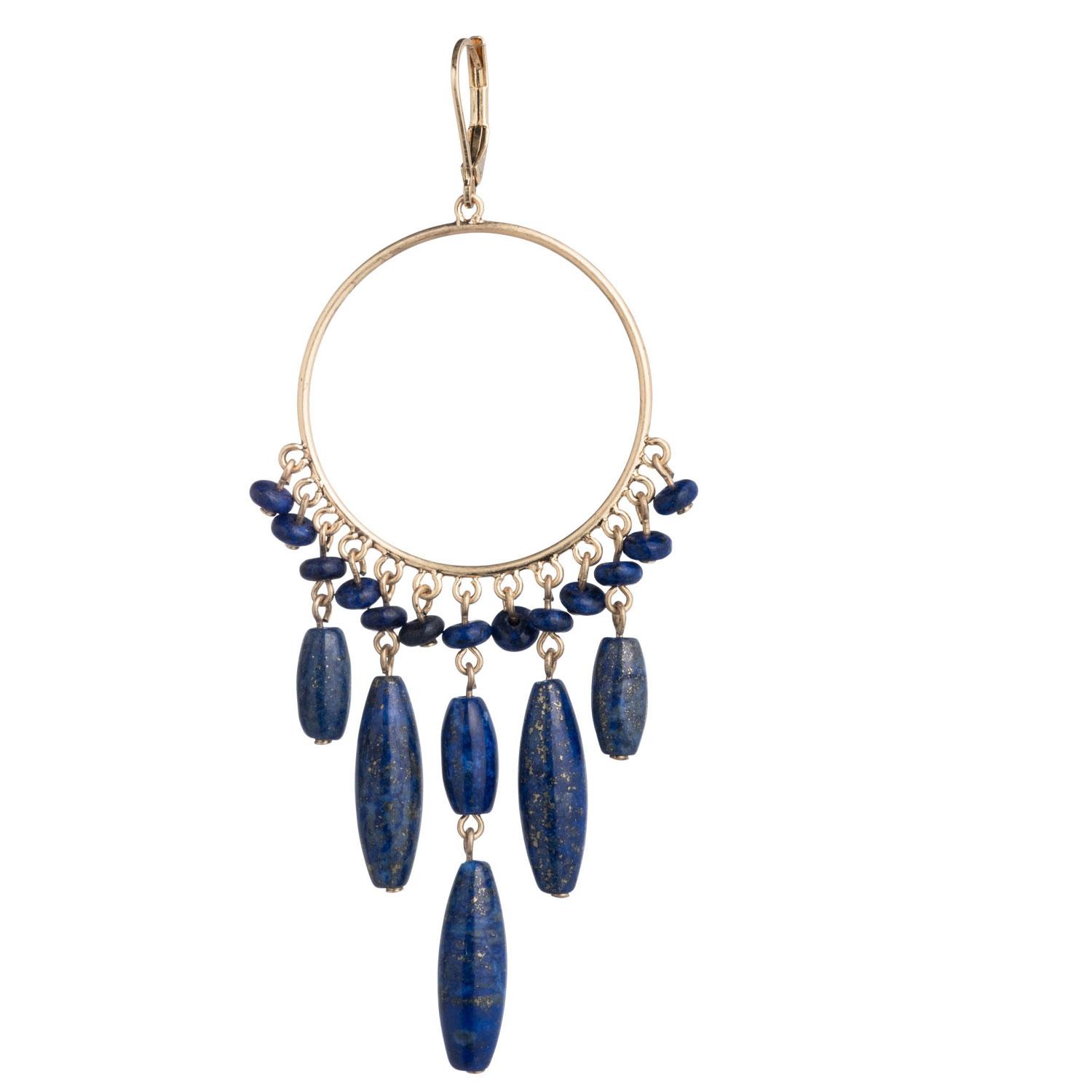 AROS METAL RALPH LAUREN COLGANTES AZUL MUJER - 2
