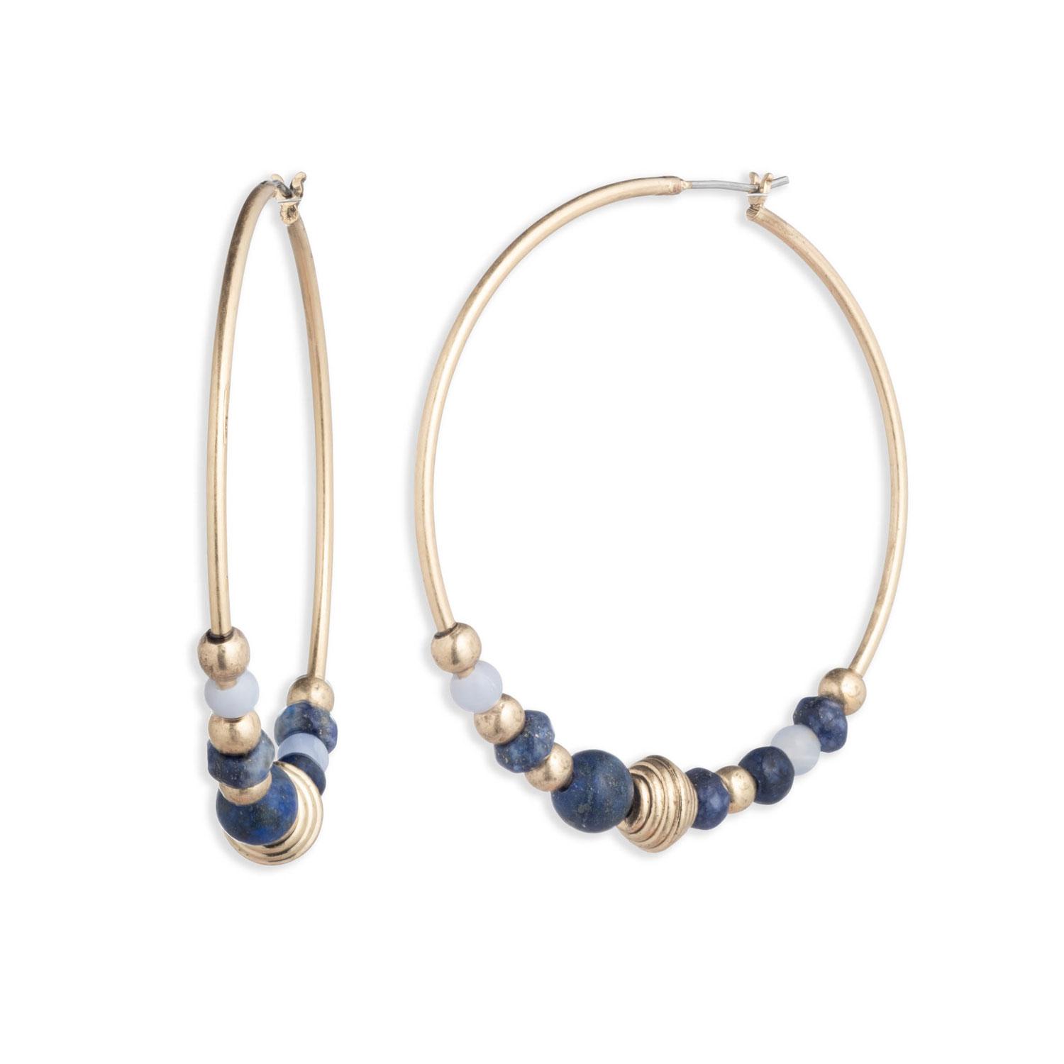 ARGOLLAS METAL RALPH LAUREN AZUL MUJER - 1