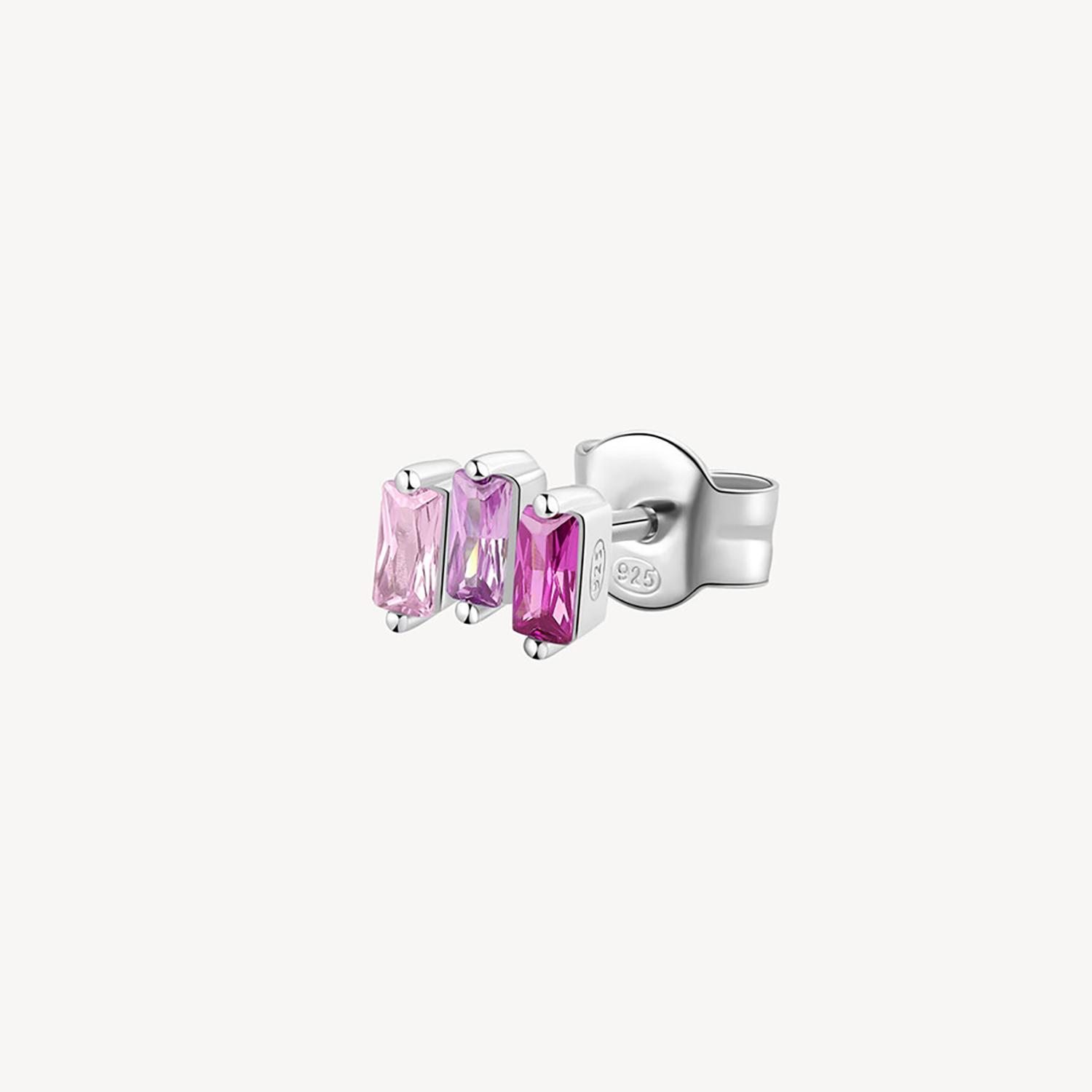 AROS ROSADO BROSWAY FANCY PLATA 925 - 1