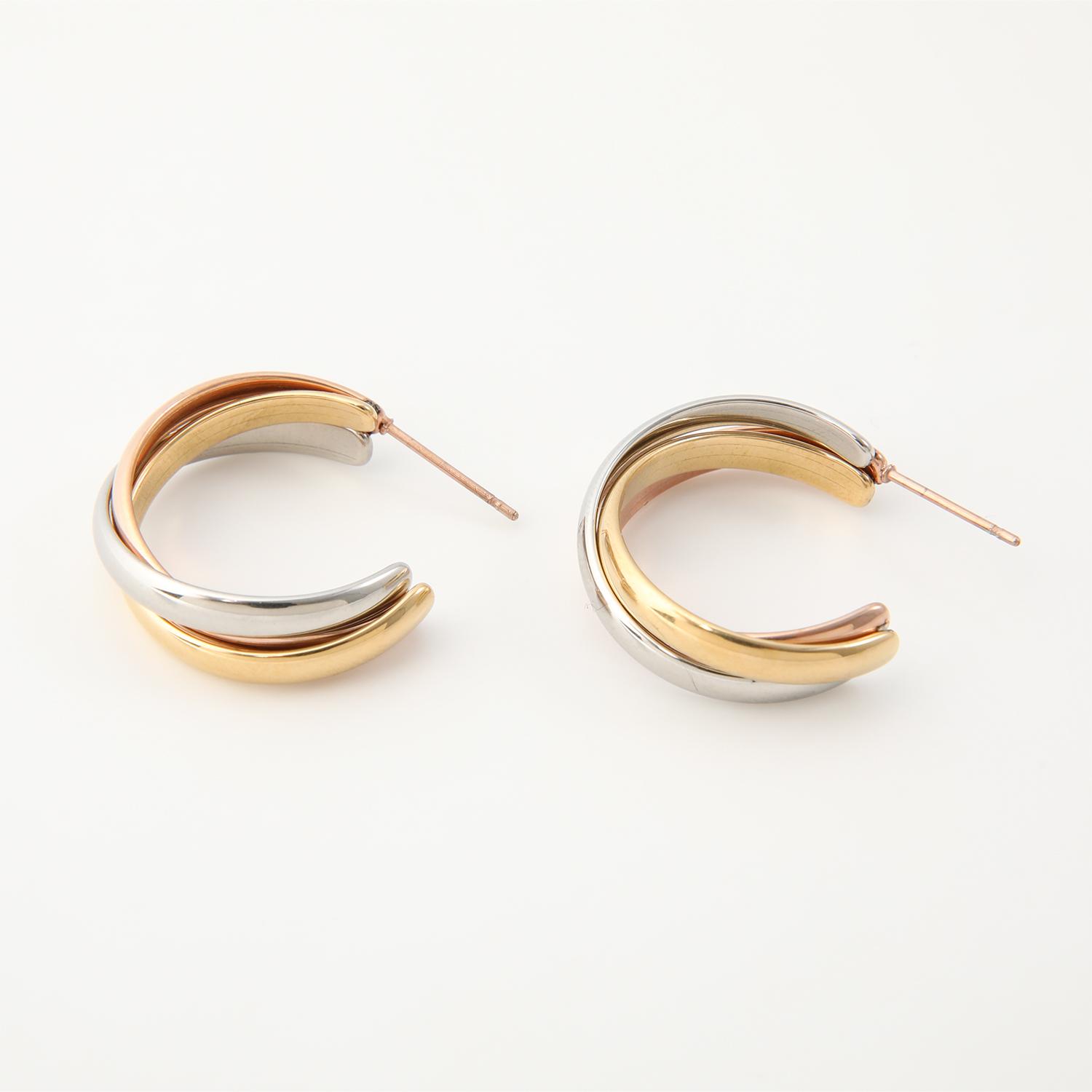 AROS ACERO INOXIDABLE 19V69 ITALIA DORADO - 1