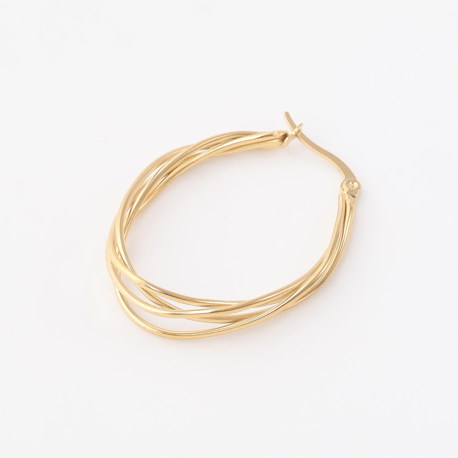 AROS ACERO INOXIDABLE 19V69 ITALIA DORADO - 2