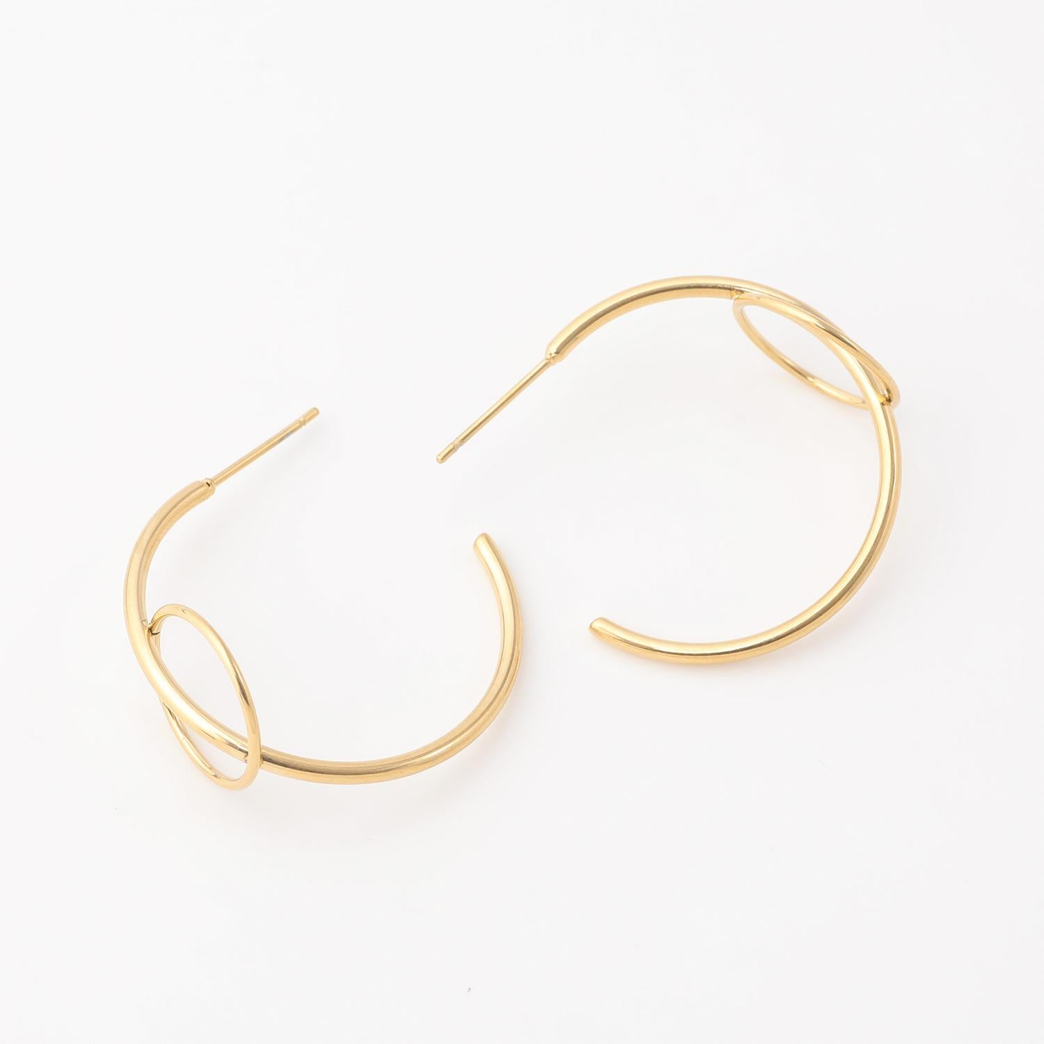 AROS ACERO INOXIDABLE 19V69 ITALIA DORADO - 1