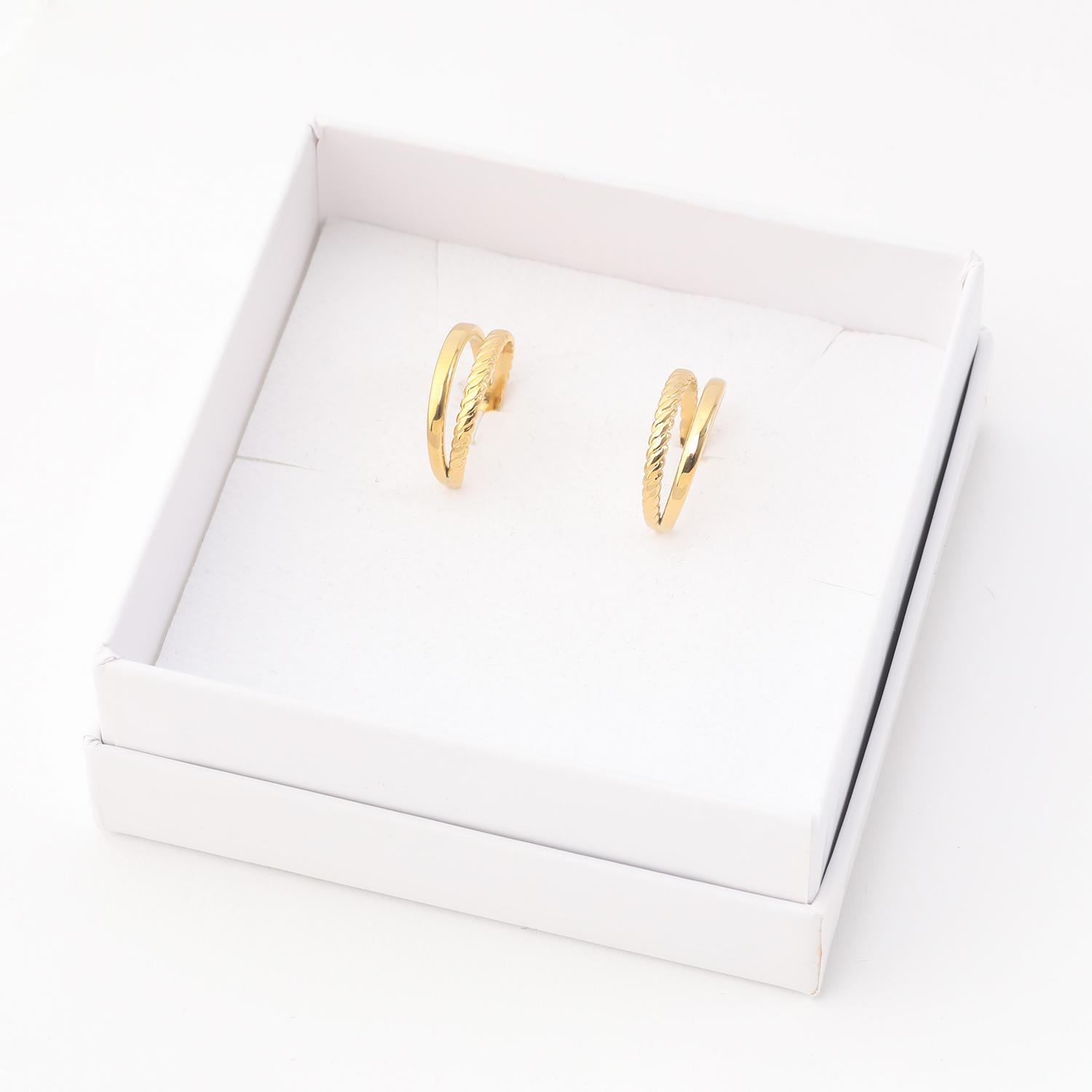 AROS ACERO INOXIDABLE 19V69 ITALIA DORADO - 3