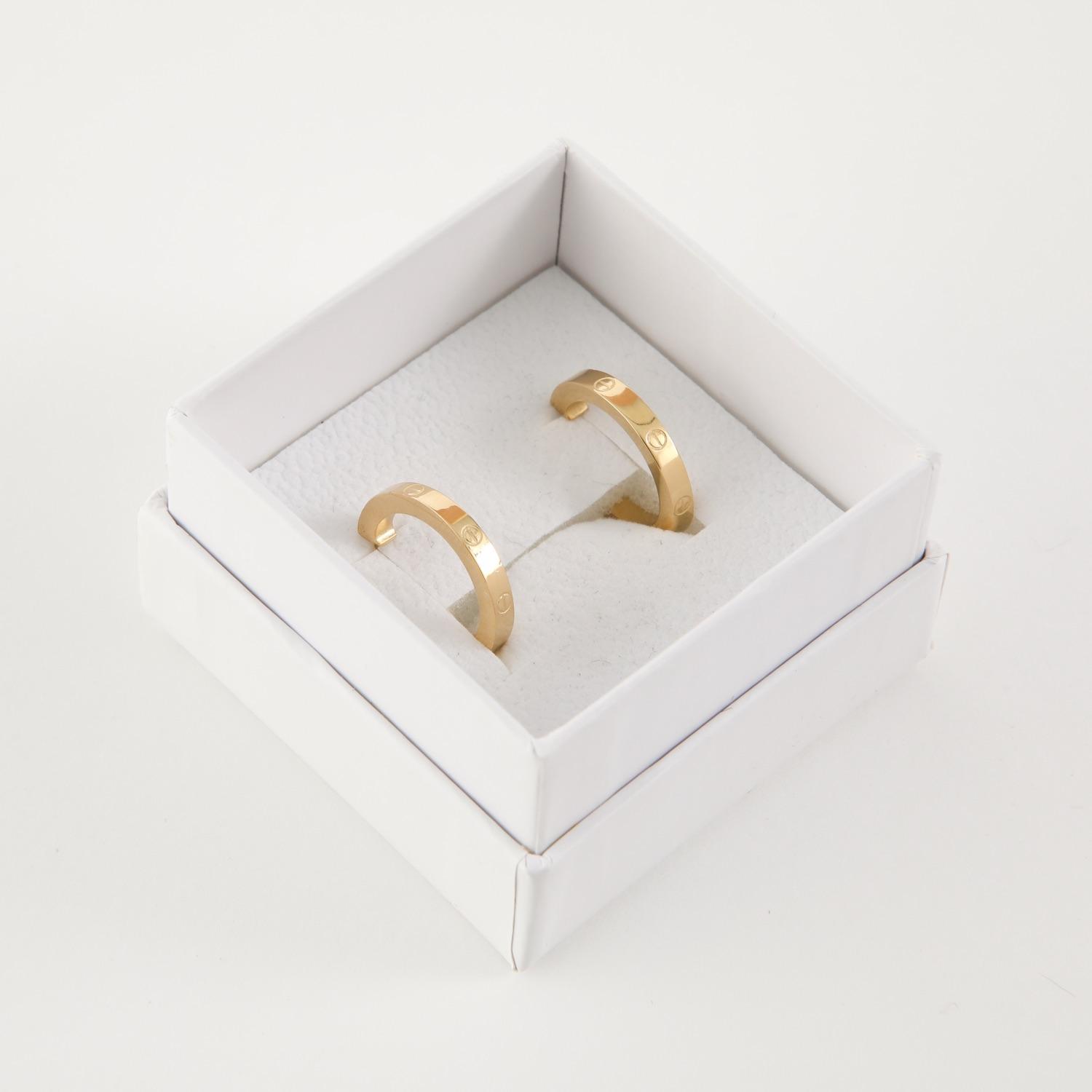 AROS ACERO INOXIDABLE 19V69 ITALIA DORADO - 2