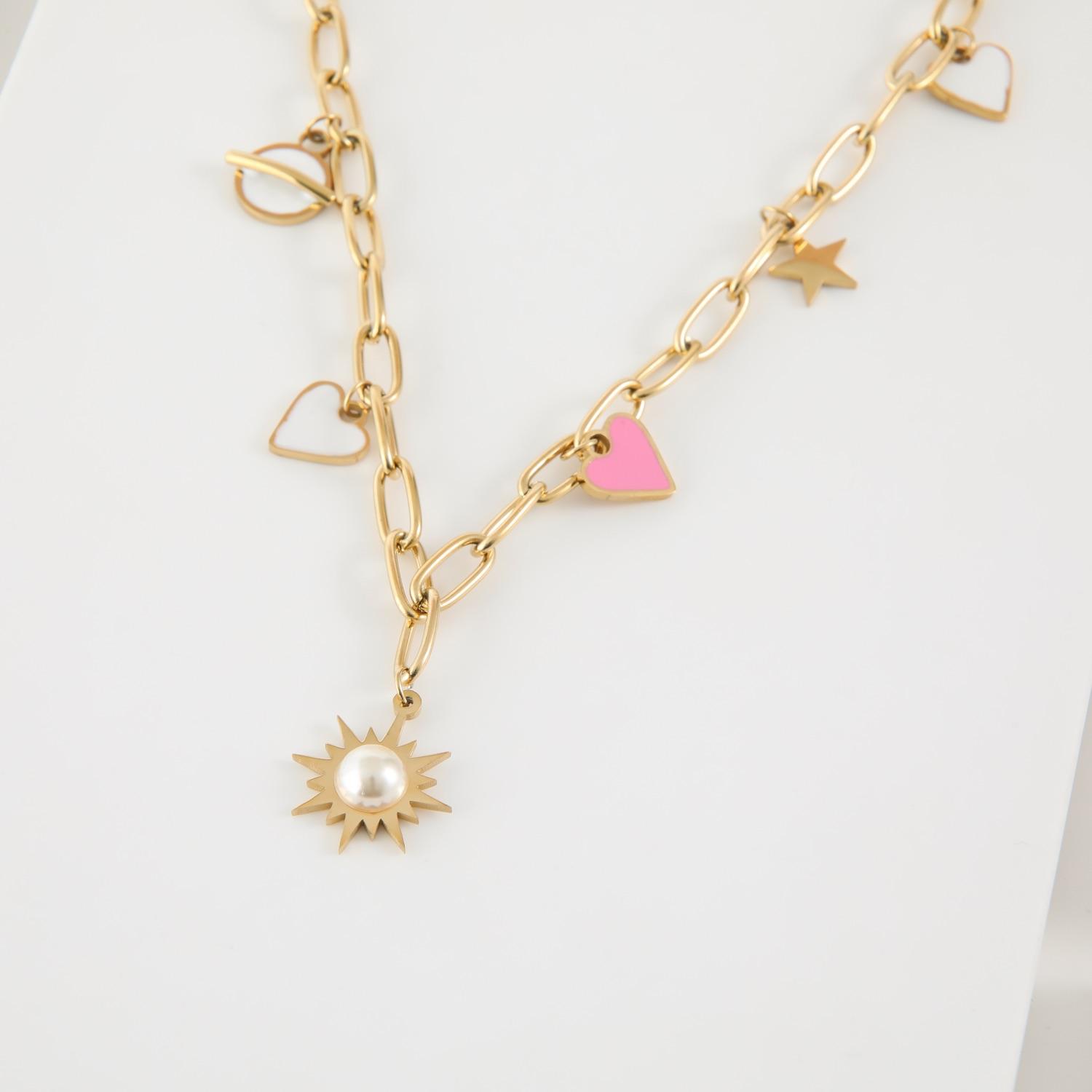 COLLAR 19V69 ITALIA ACERO INOXIDABLE DORADO MUJER STNE280 - 1