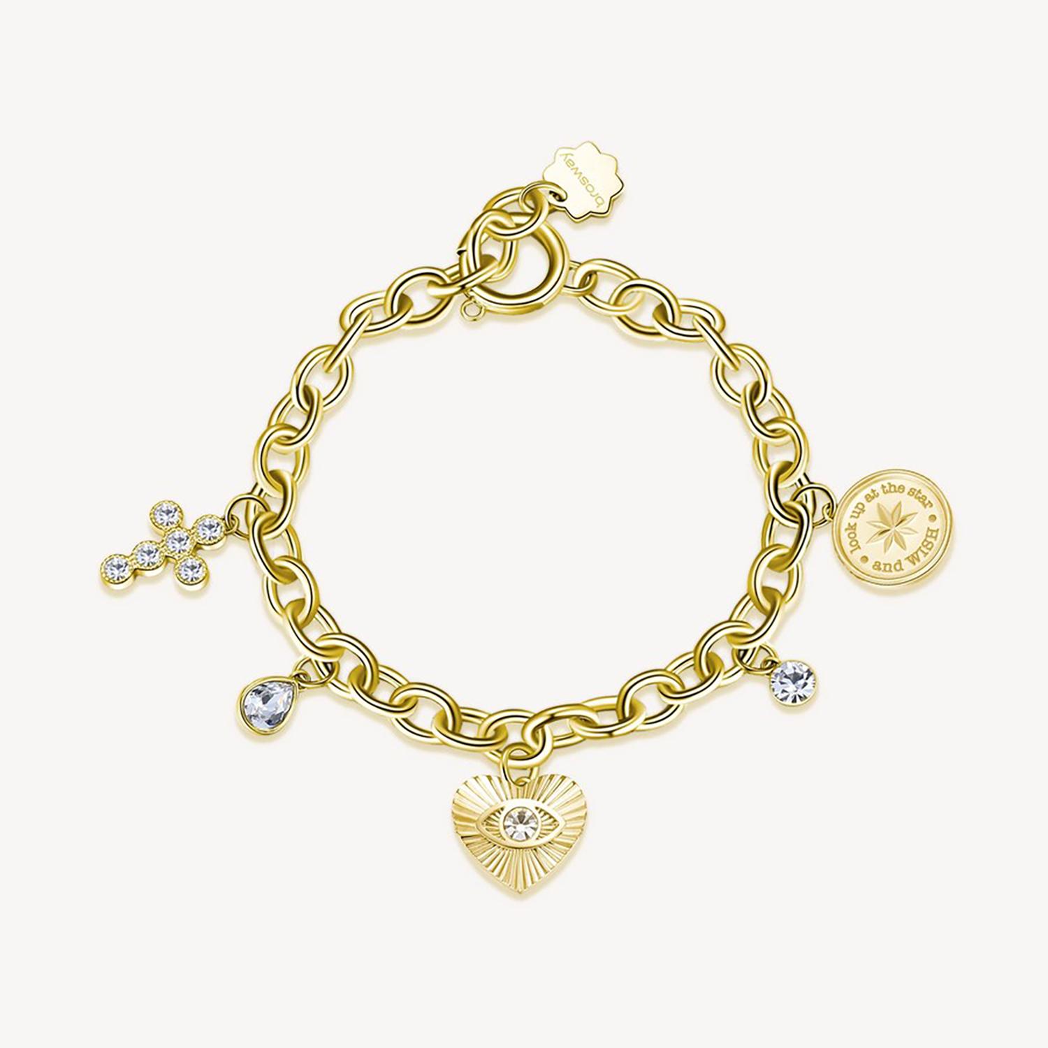 PULSERA BROSWAY CHAKRA DORADA ACERO - 1