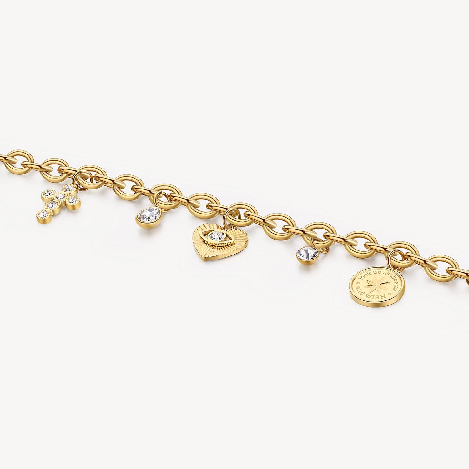 PULSERA BROSWAY CHAKRA DORADA ACERO - 2