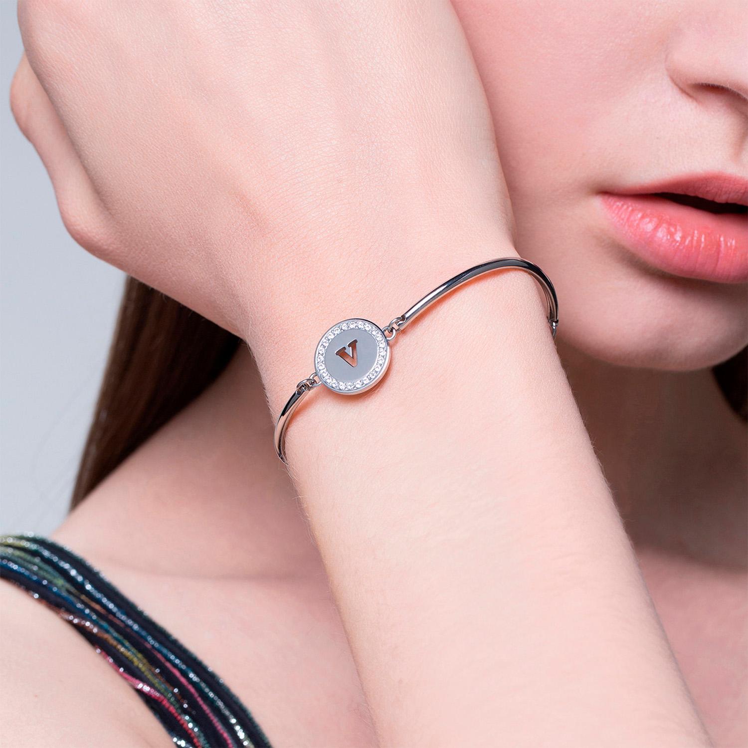 PULSERA BROSWAY CHAKRA PLATEADA ACERO - 2