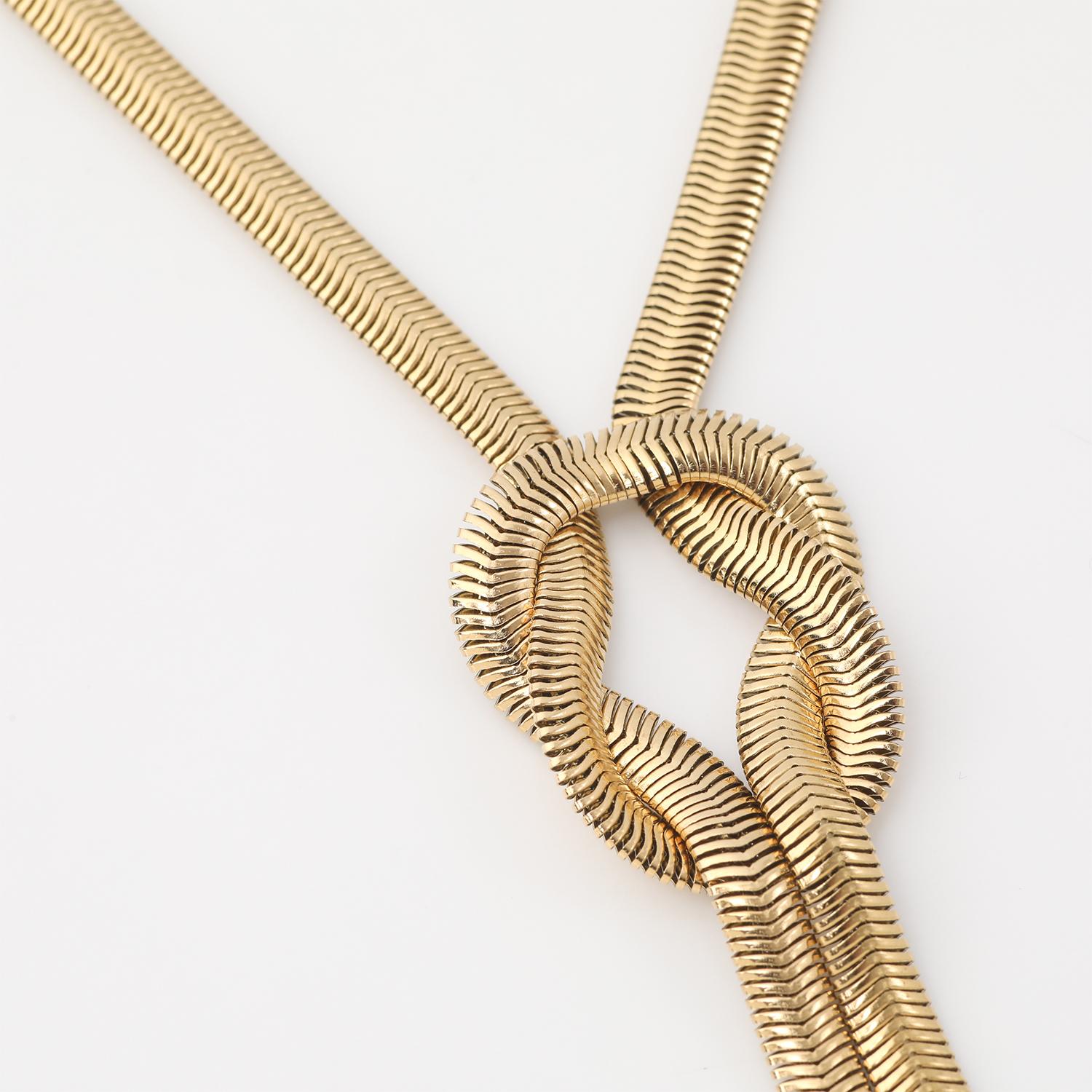 COLLAR 19V69 ITALIA ACERO INOXIDABLE DORADO - 3