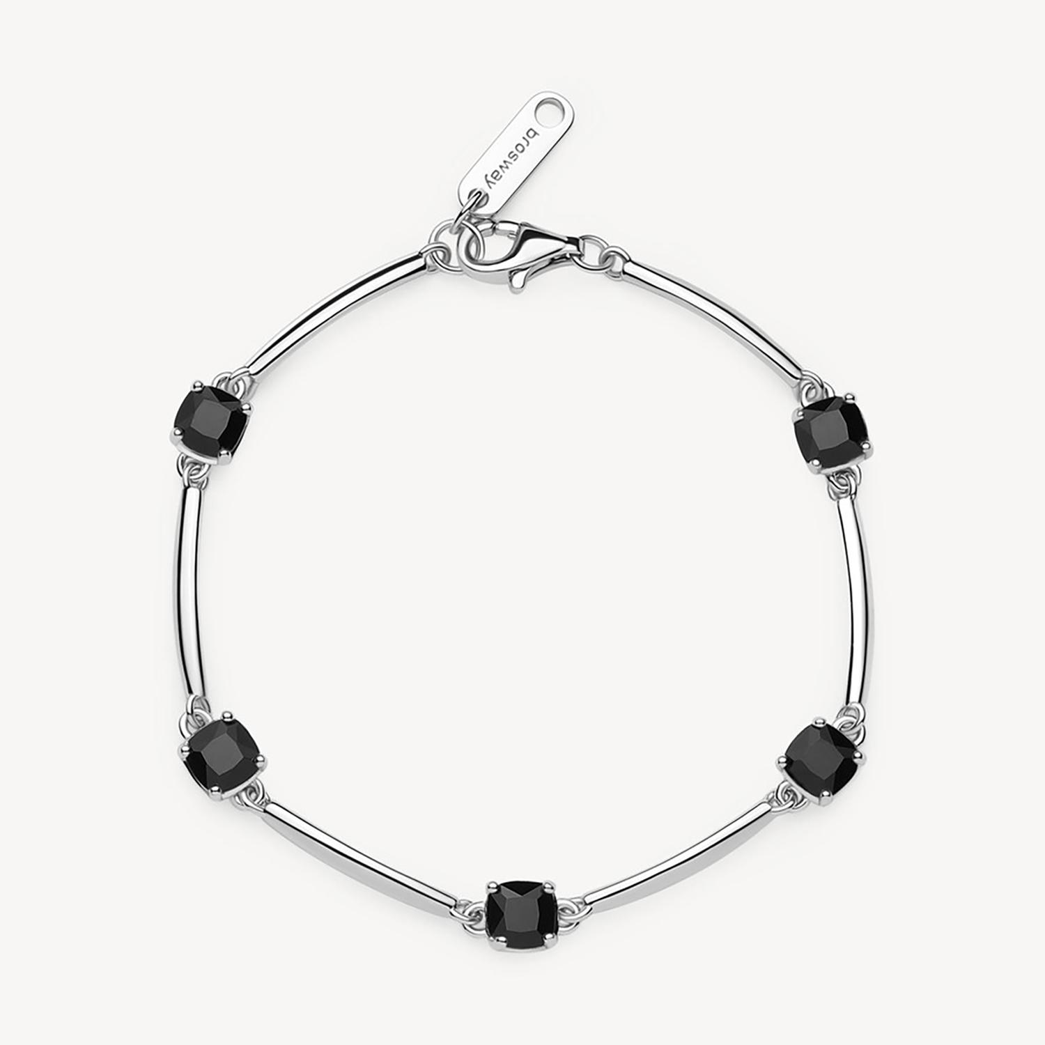PULSERA BROSWAY FANCY PLATEADA ACERO - 1