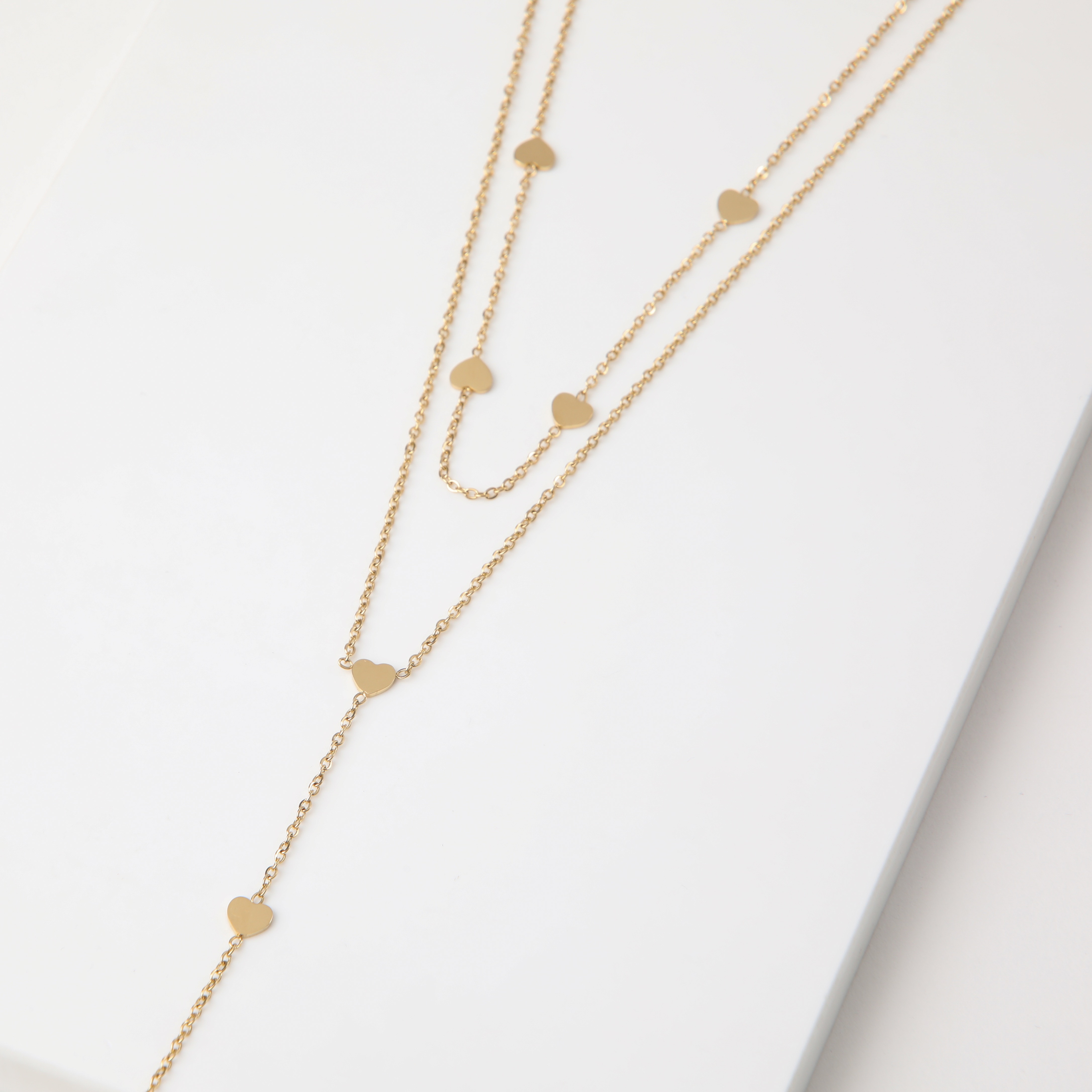 COLLAR 19V69 ITALIA ACERO INOXIDABLE DOBLE DORADO MUJER - 1