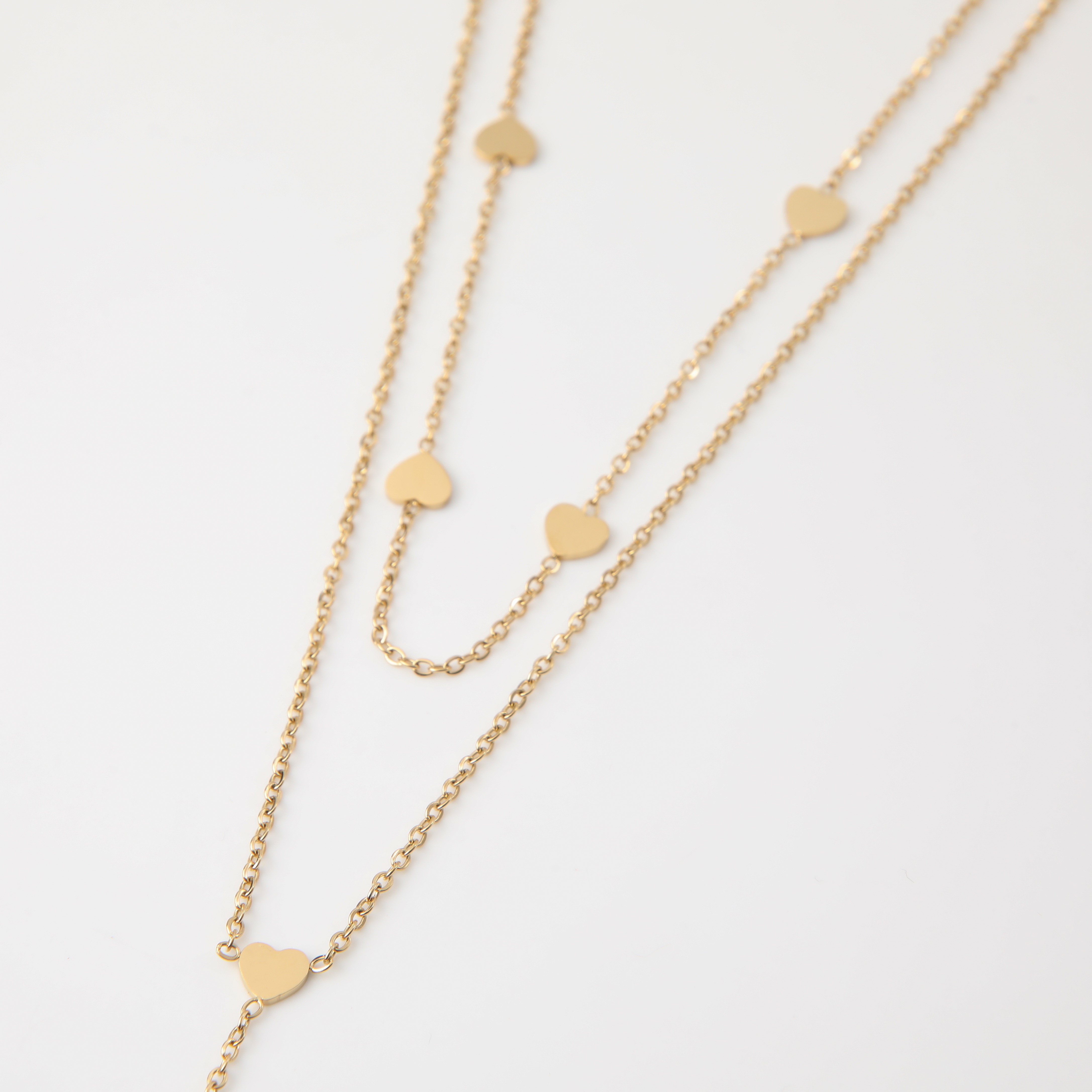 COLLAR 19V69 ITALIA ACERO INOXIDABLE DOBLE DORADO MUJER - 3