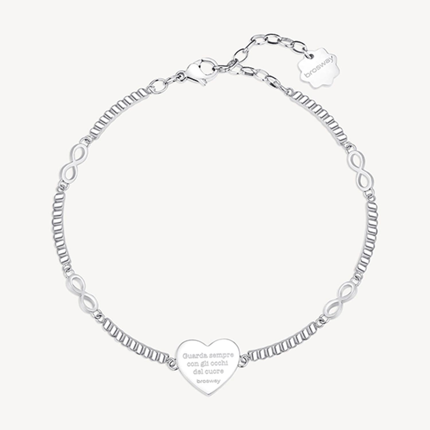PULSERA BROSWAY CHAKRA PLATEADA ACERO - 2