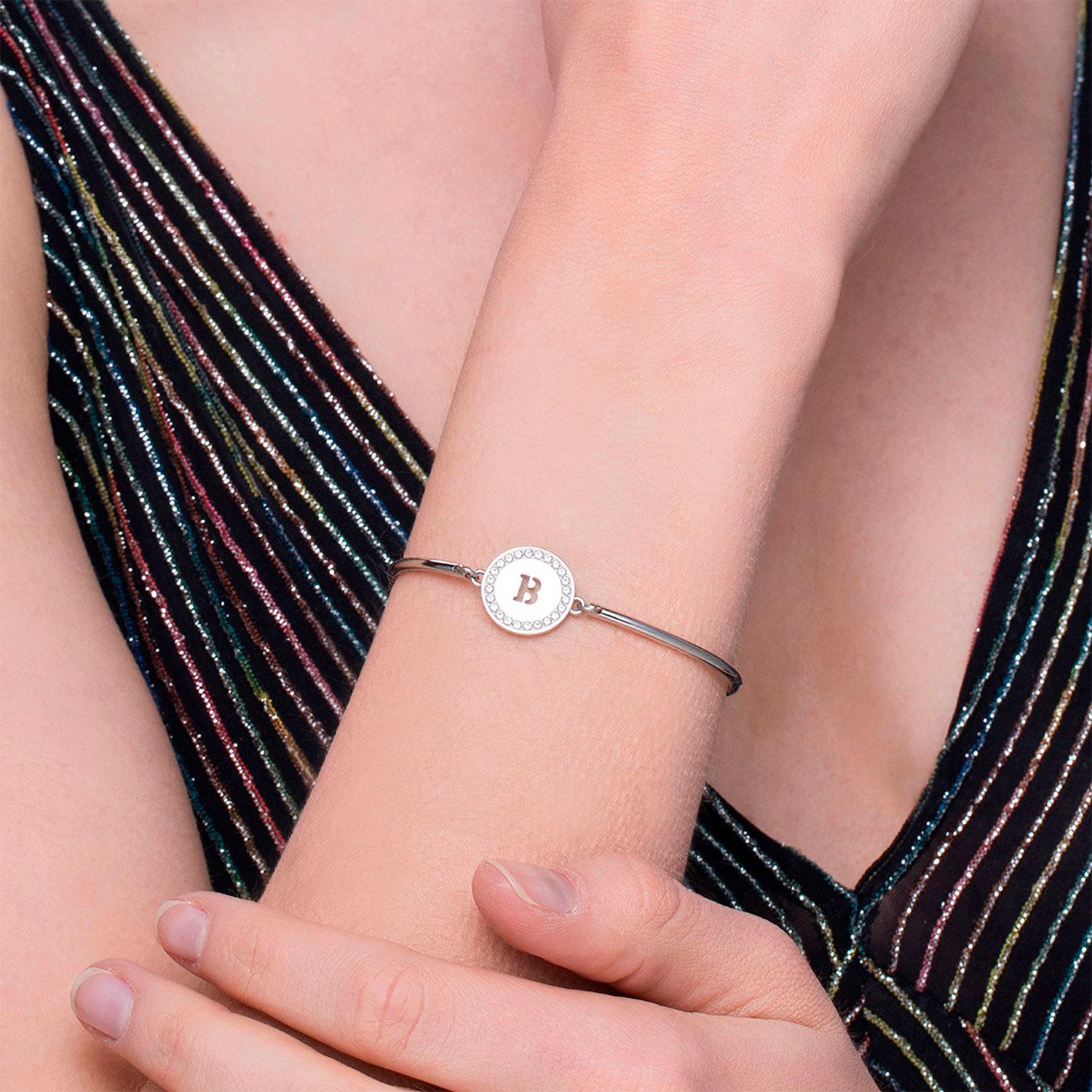 PULSERA BROSWAY CHAKRA PLATEADA ACERO - 2