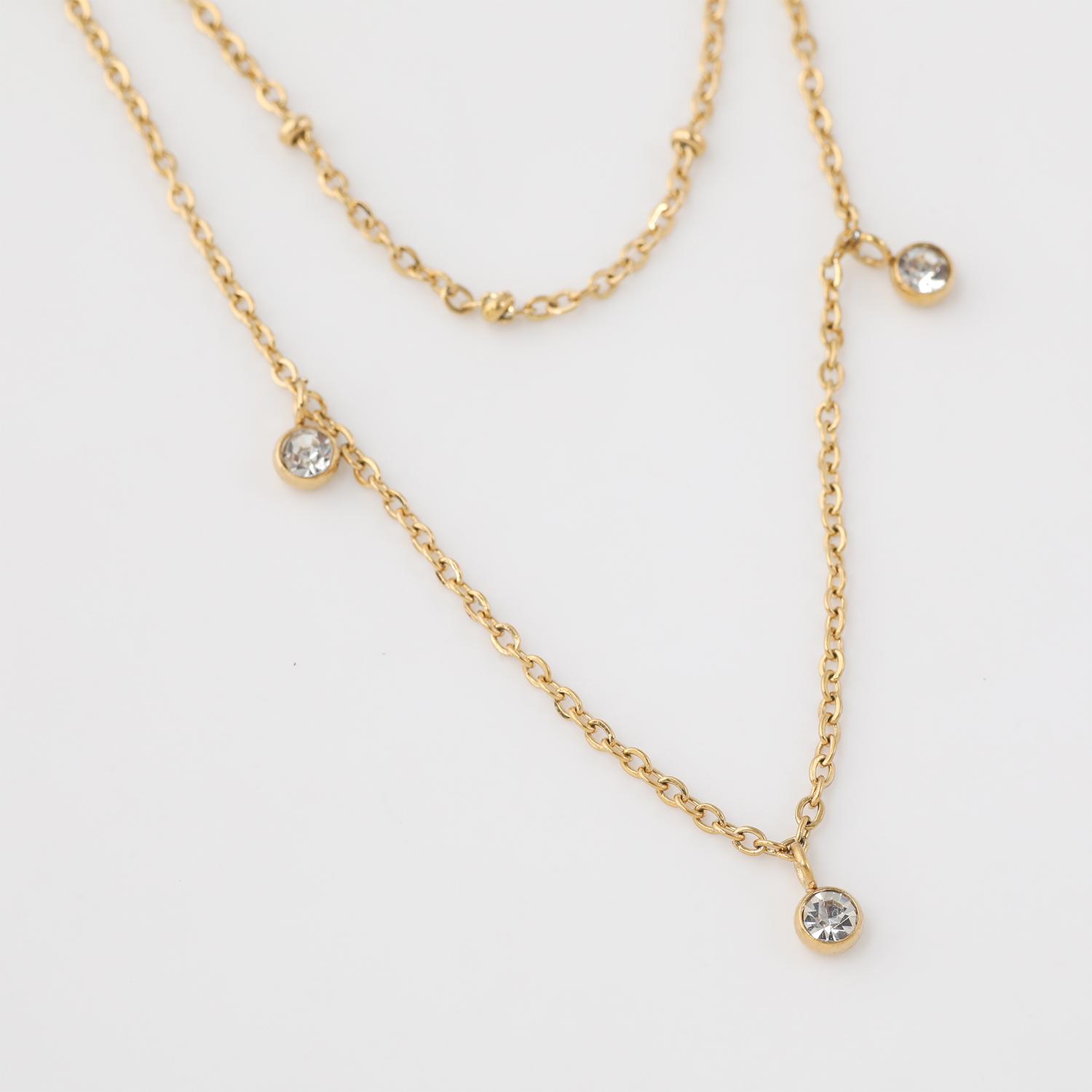 COLLAR 19V69 ITALIA ACERO INOXIDABLE DORADO - 2