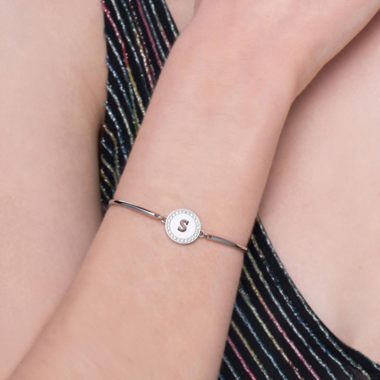 PULSERA BROSWAY CHAKRA PLATEADA ACERO - 2